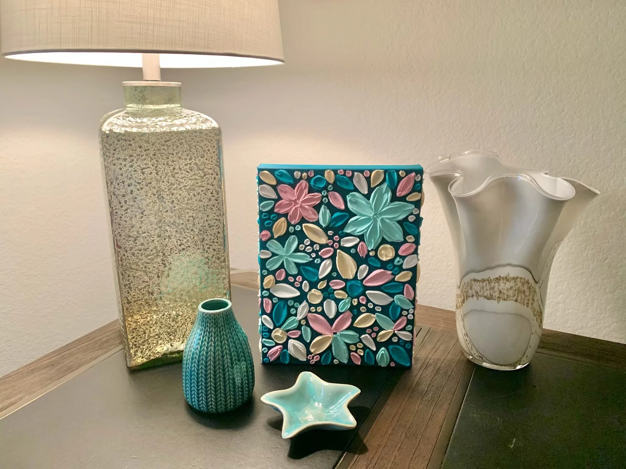 "Confetti" is a burst of color and shape, adding a touch of playfulness to home decor.
*SOLD*