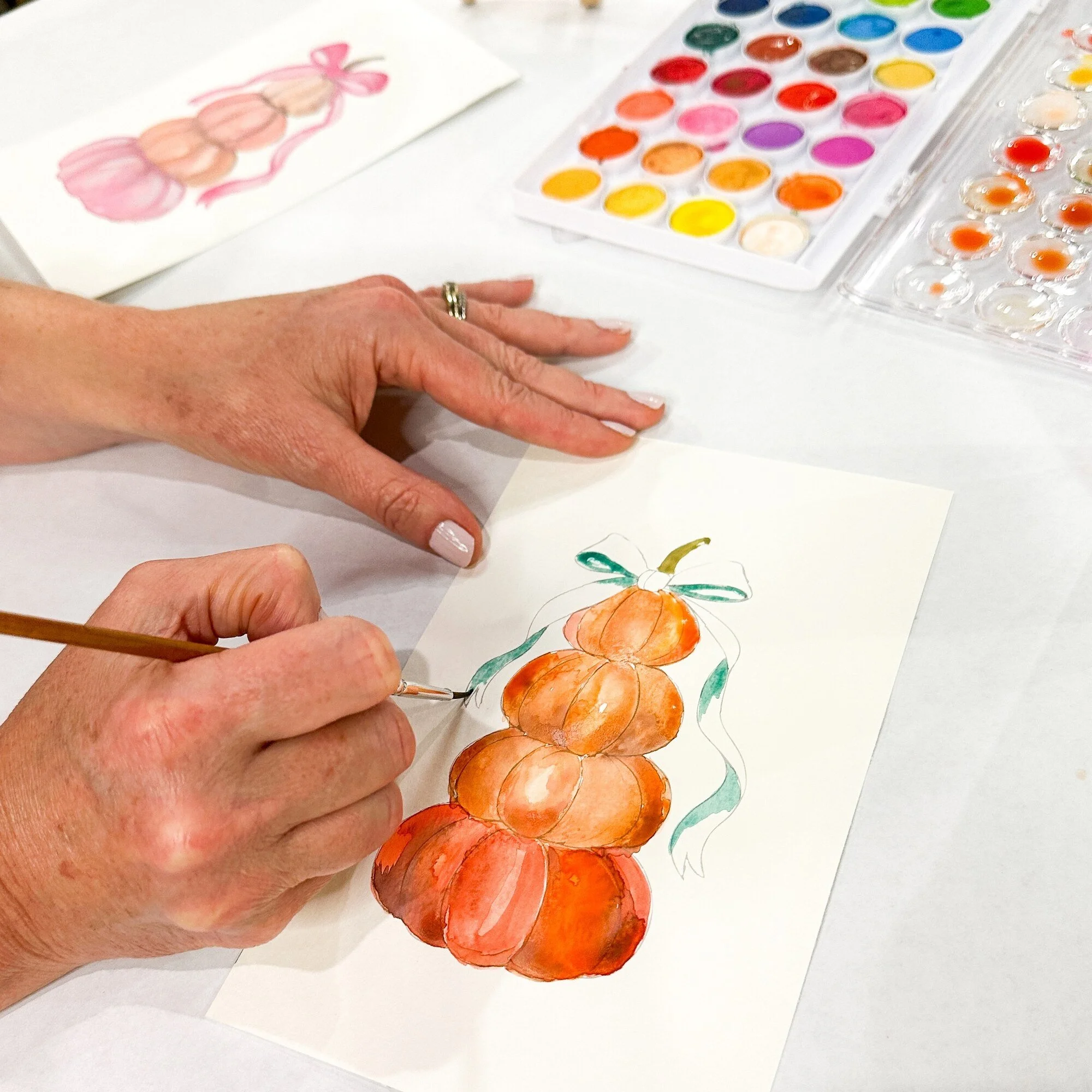 Fall Watercolor - Ready-to-Paint