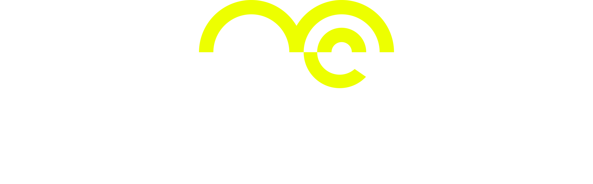 Logo for Medisyrkelen med tre gule kurver og teksten 'Medisyrkelen' under.