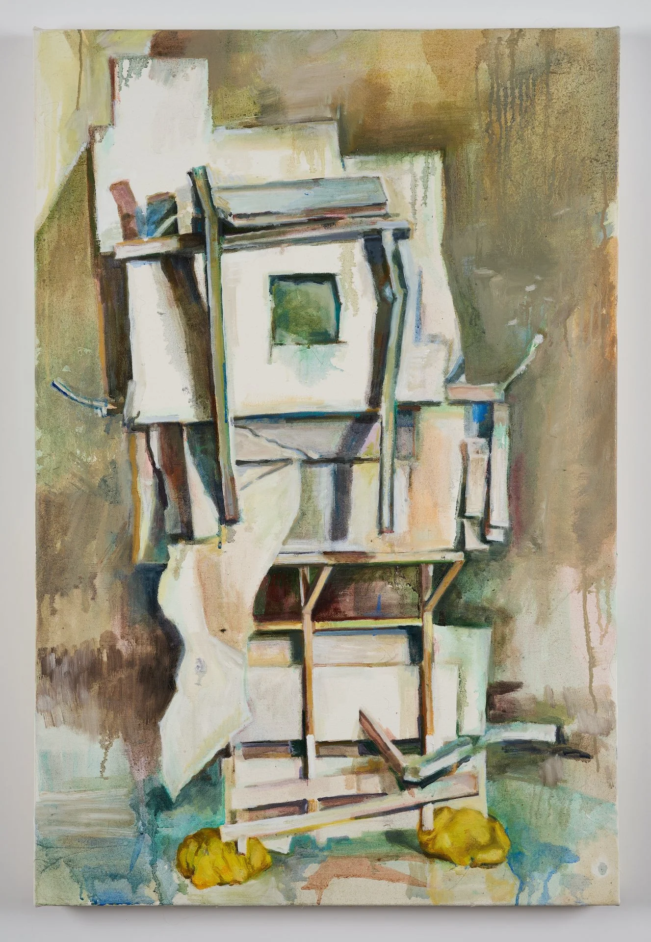 Lillian Supanich  Weeping Woman XI , 2025 Oil and encaustic on canvas 36 x 24 inches