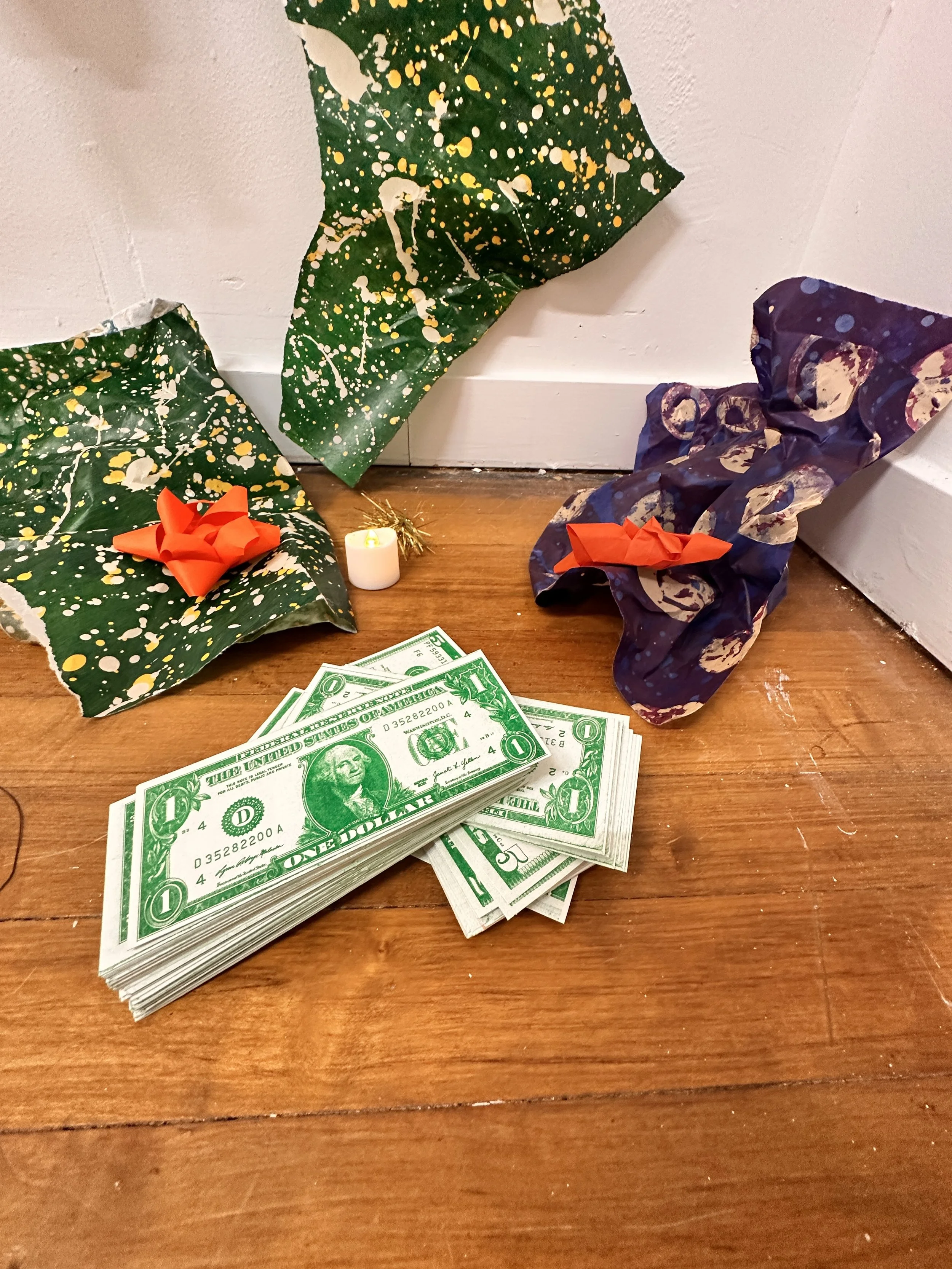 Installation image of  Teddy's Christmas Exhibition  at One-Off Exhibitions.