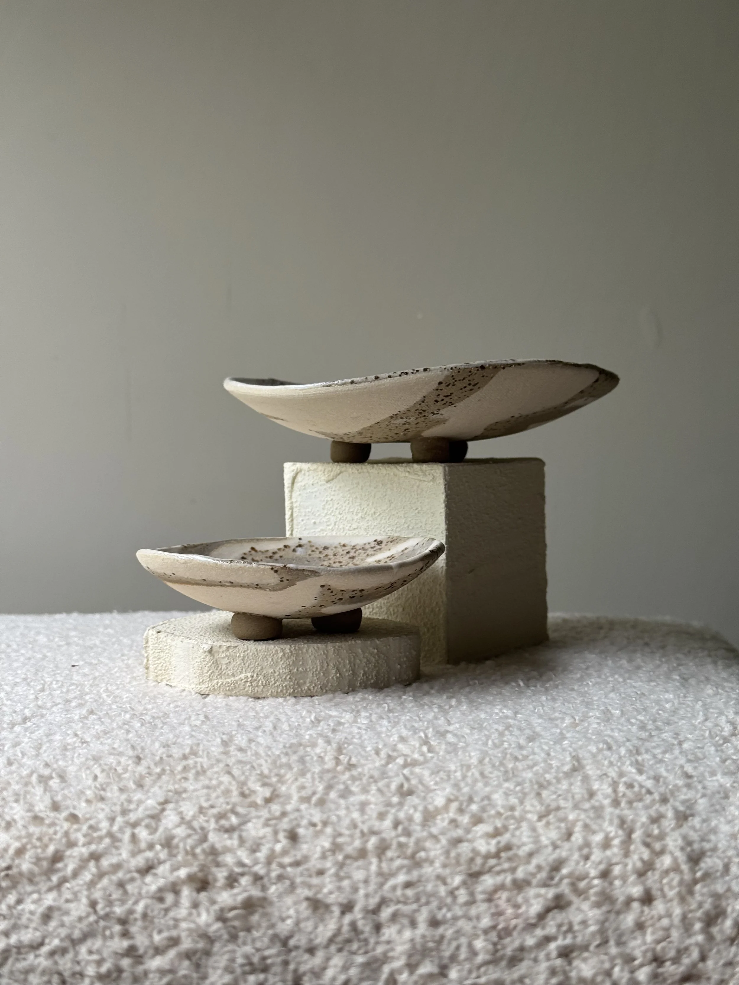 Sandstone Nerikomi Dish Set No.1