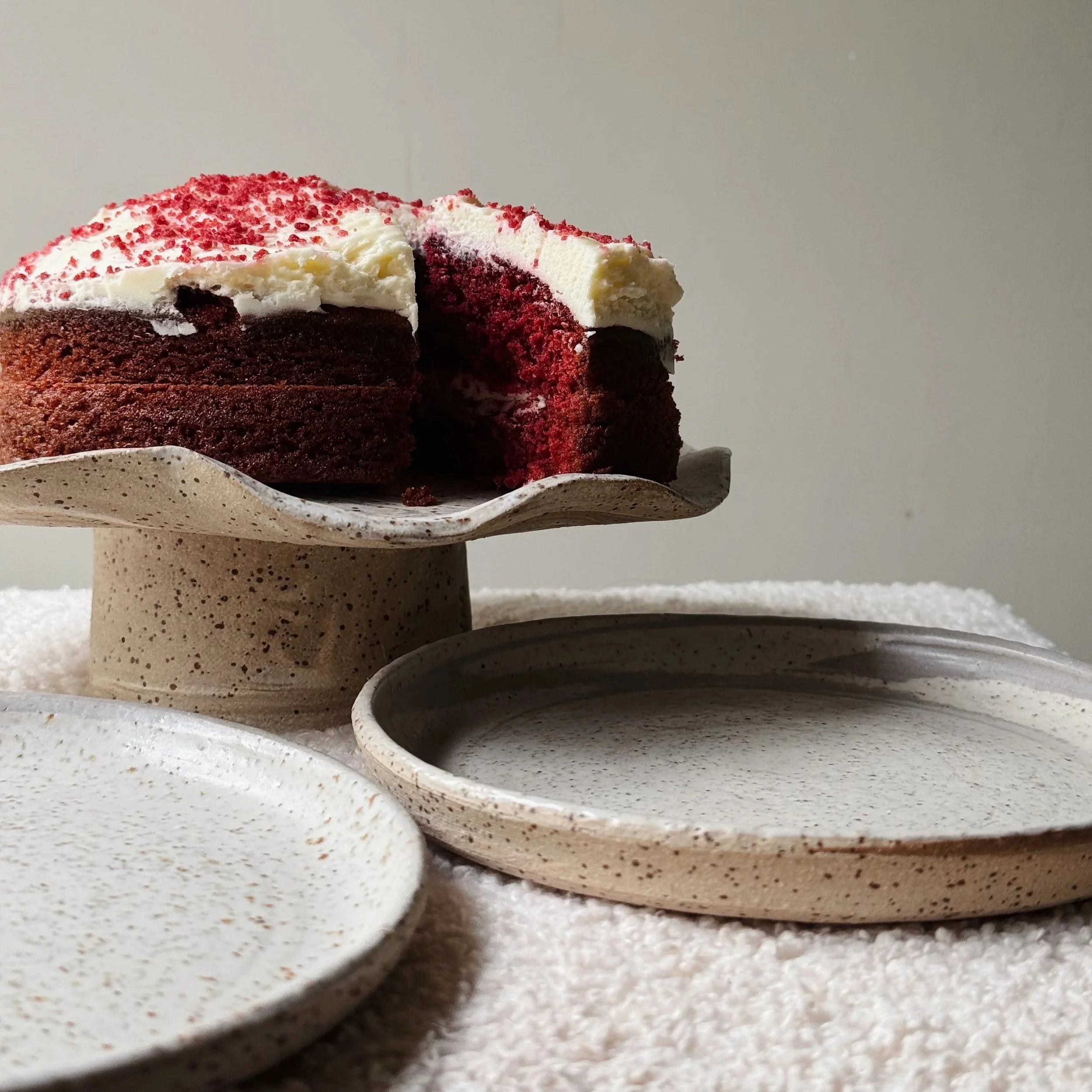 Sandstone Nerikomi - Cake Stand No.1