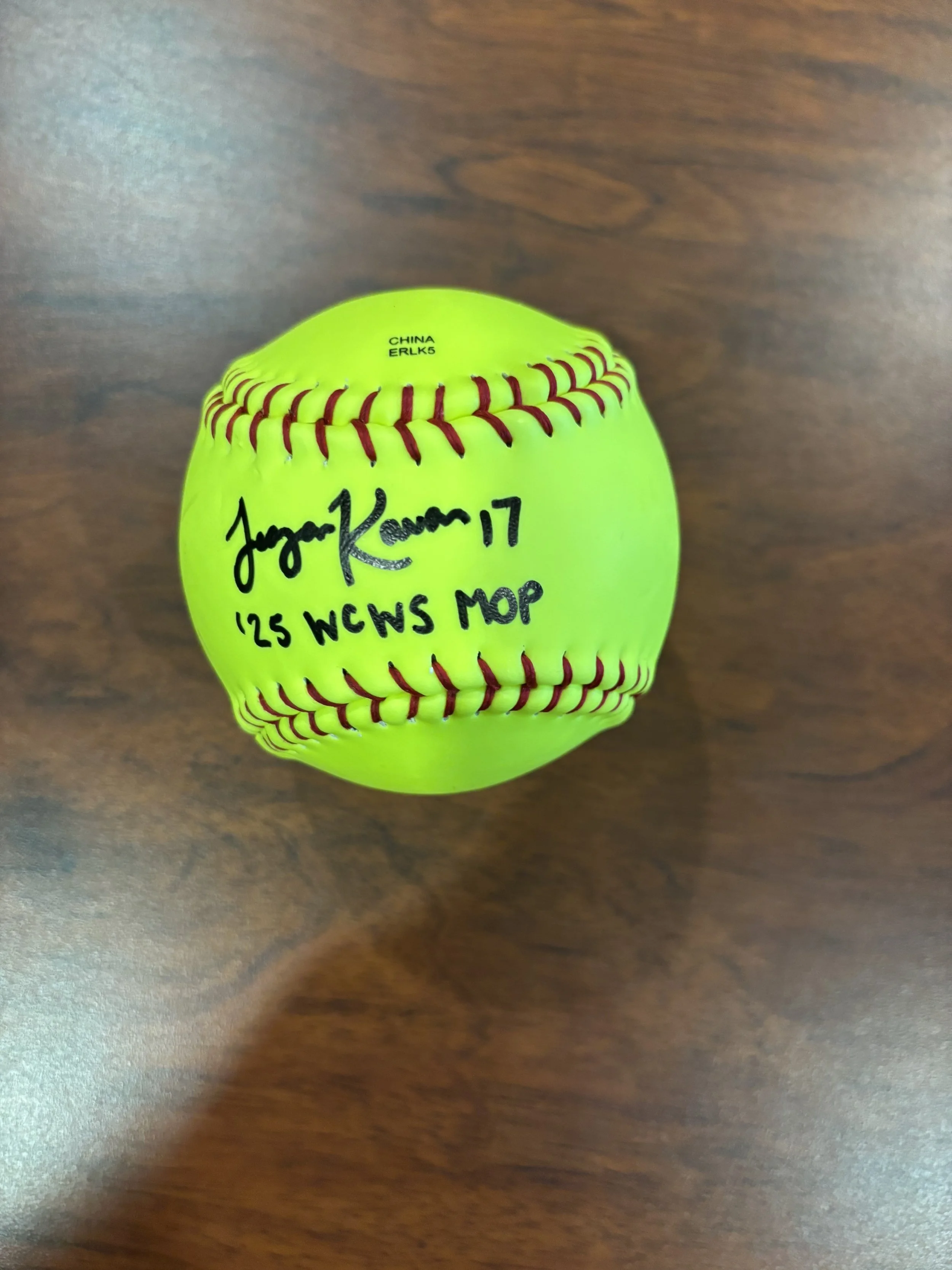 Teagan Kavan MOP Softball