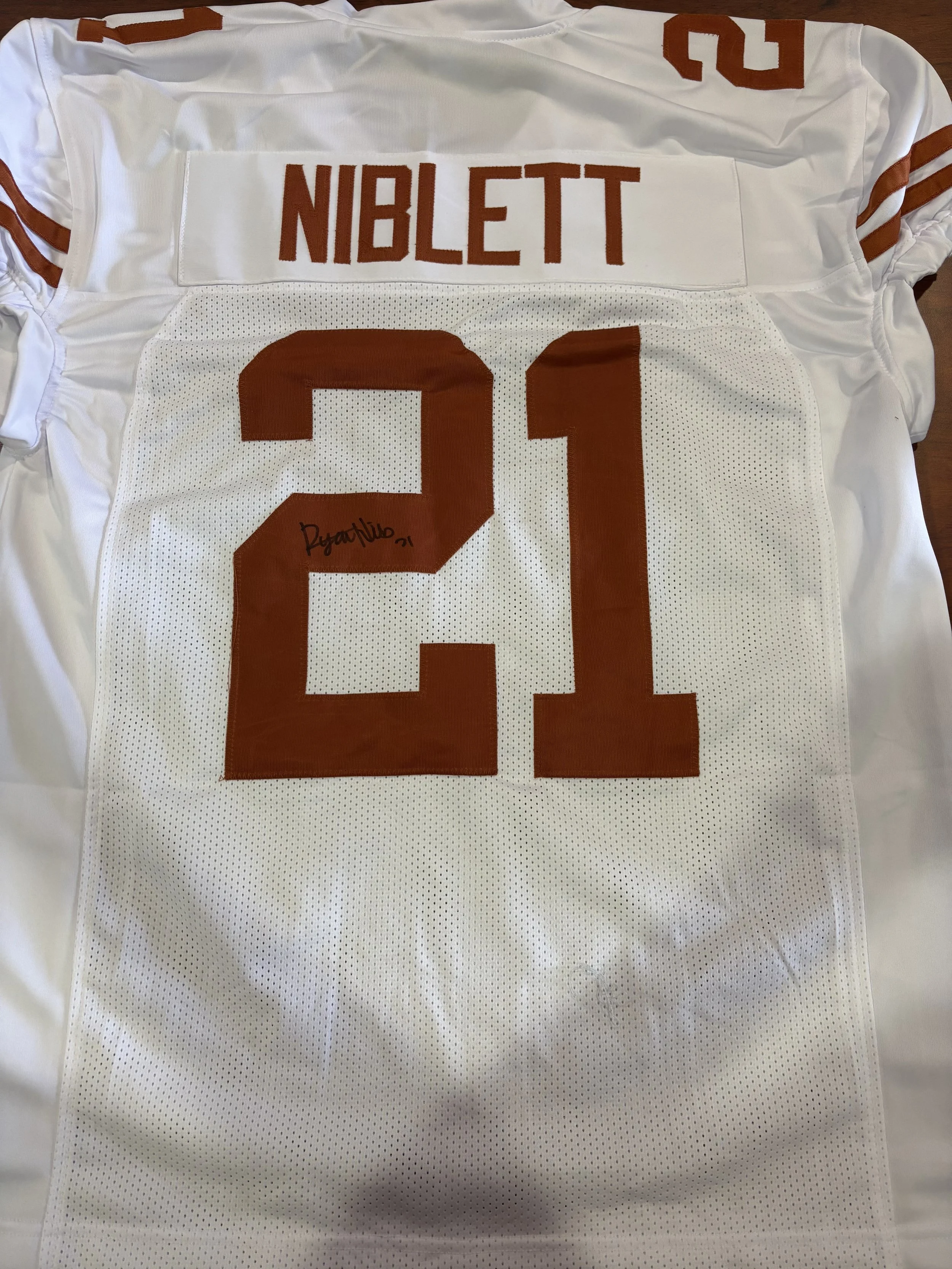 Ryan Niblett Game Cut Icey White Jersey