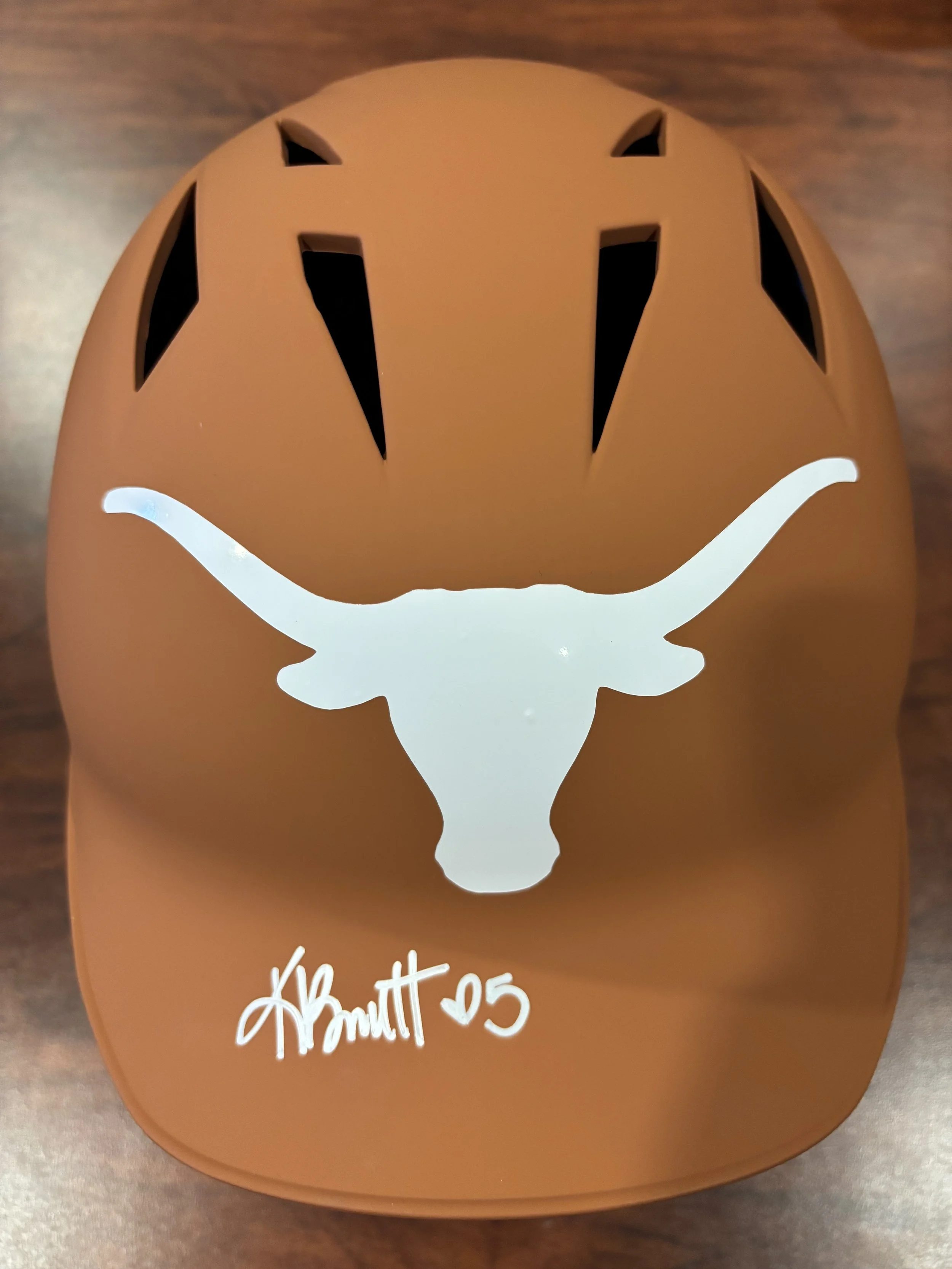 Kaydee Bennett Burnt Orange Softball Helmet