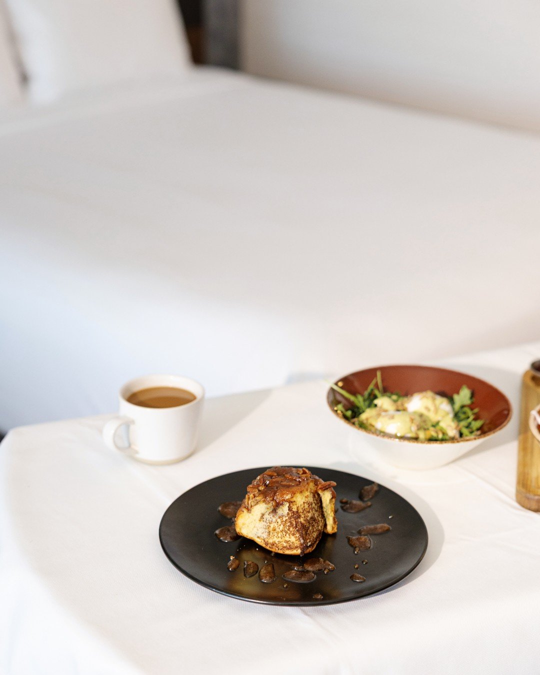 Breakfast in bed, robe on, nowhere to be. This is your sign to book the getaway.