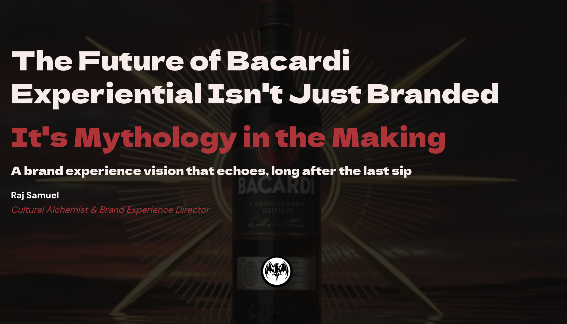 The Future of Bacardi Experiential