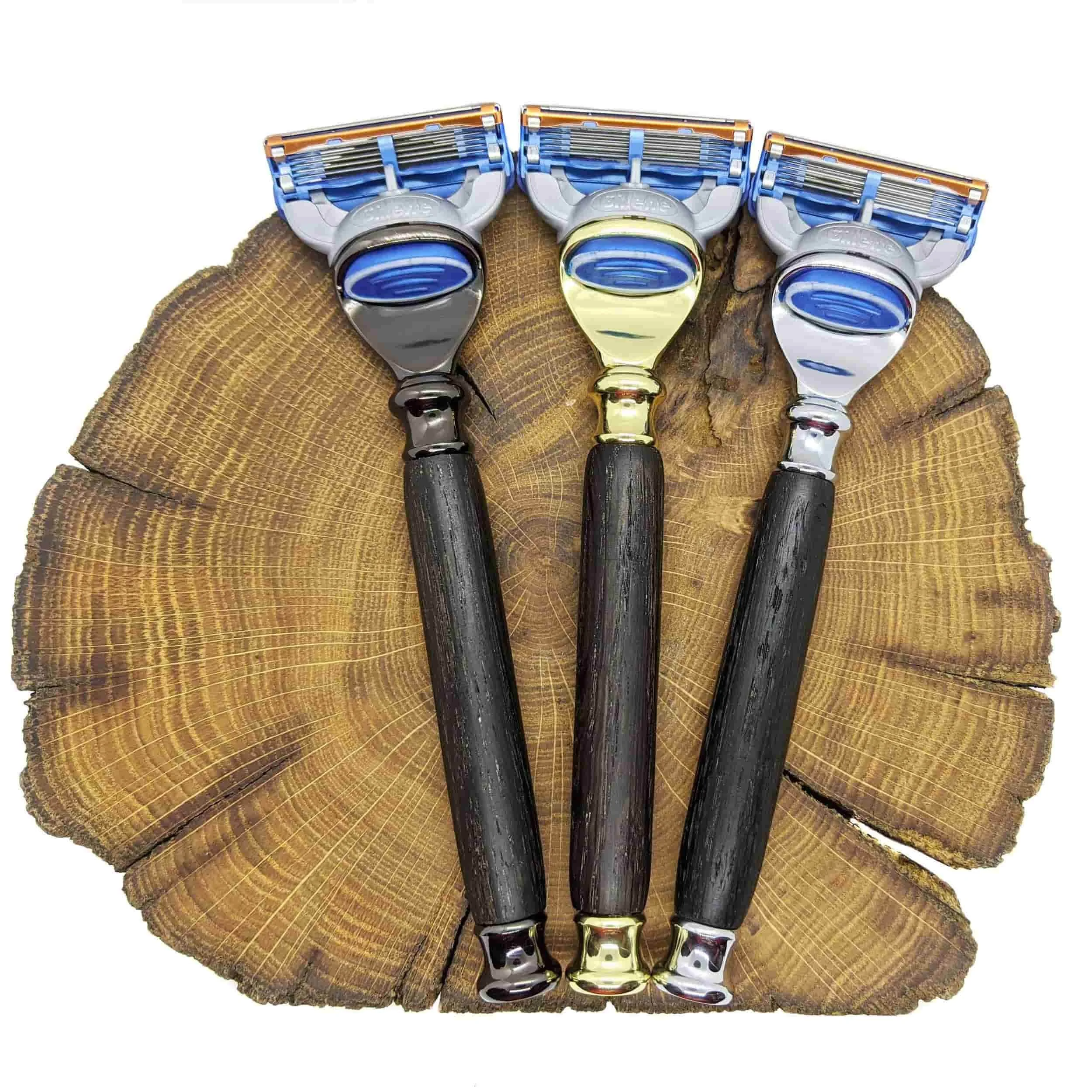 Irish Bog Oak fusion razors