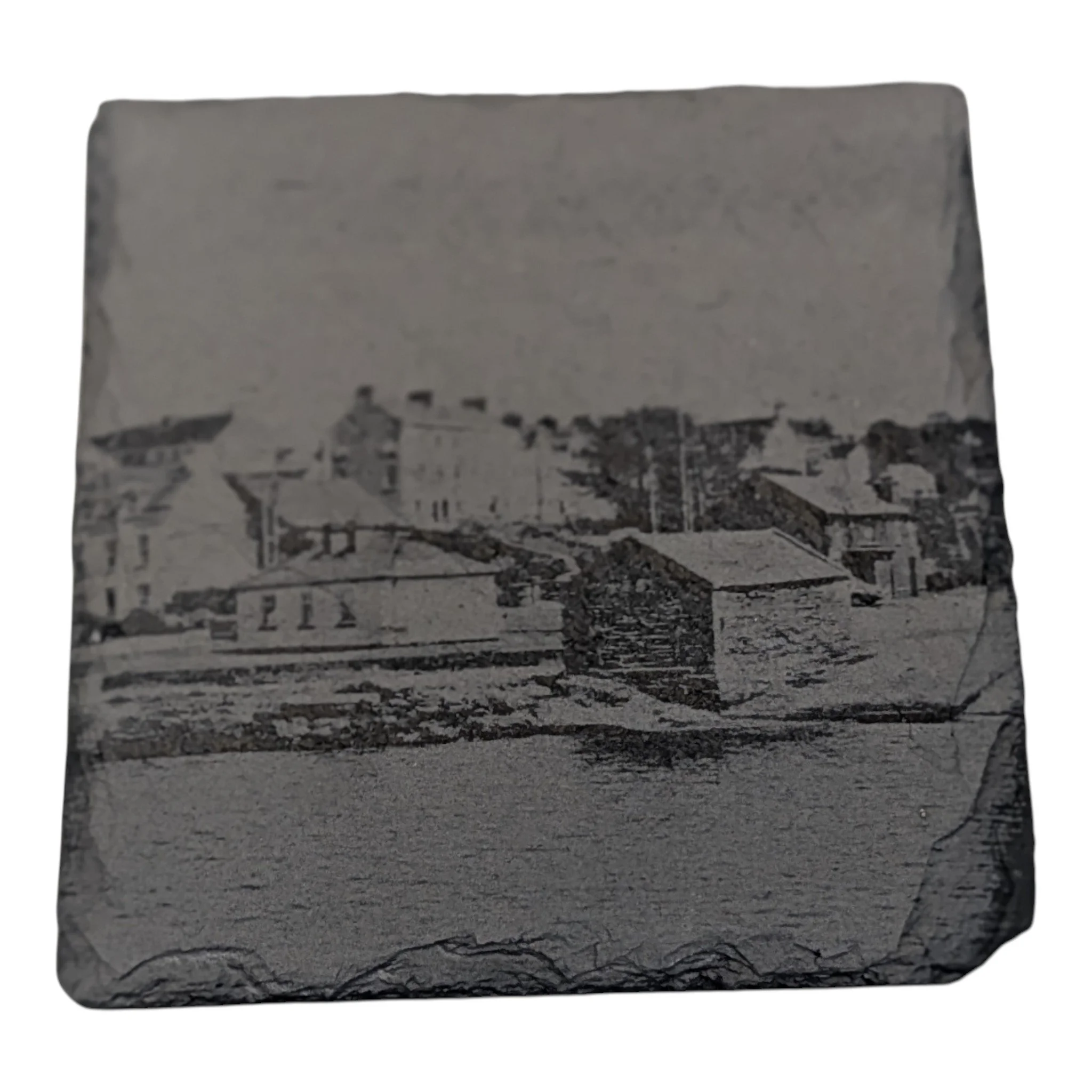 Moville pier and town