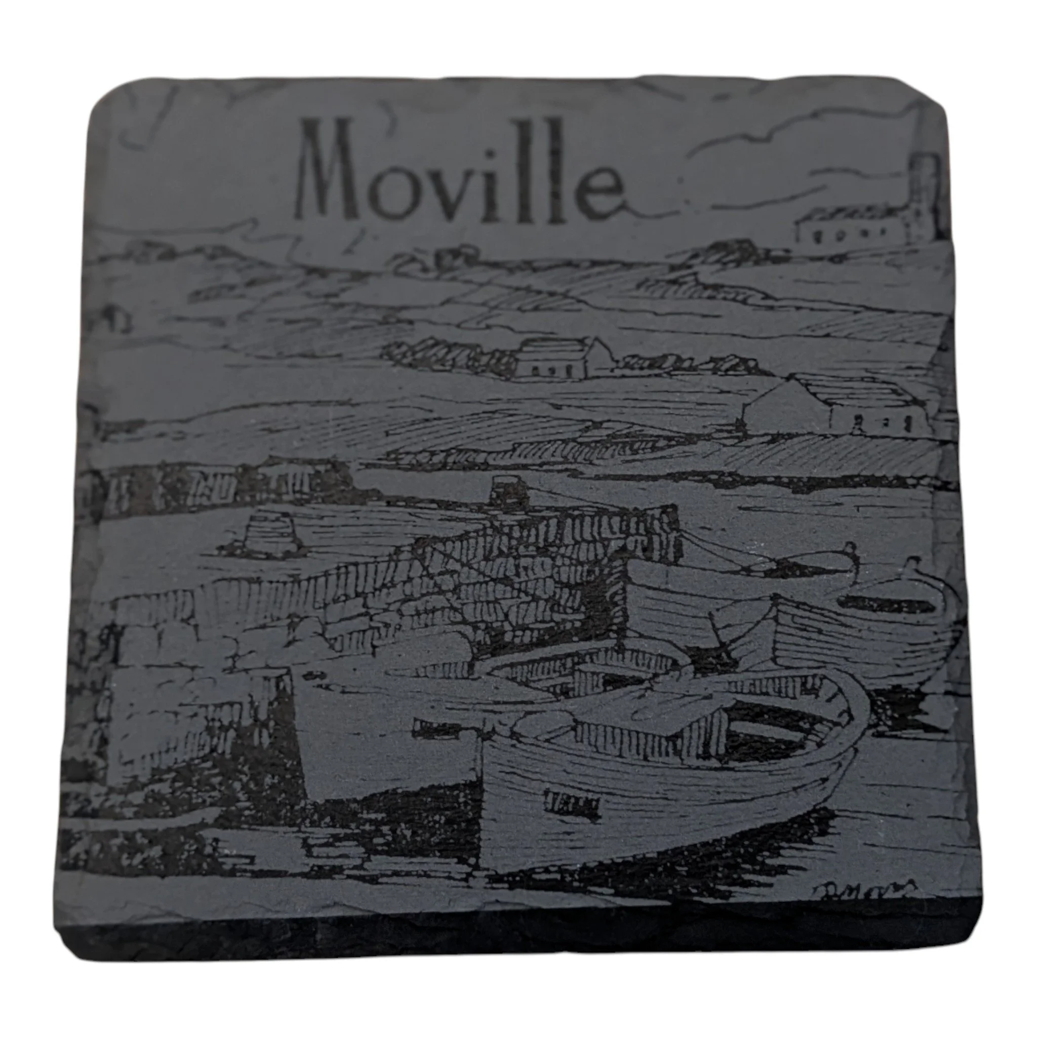 Moville slate coaster