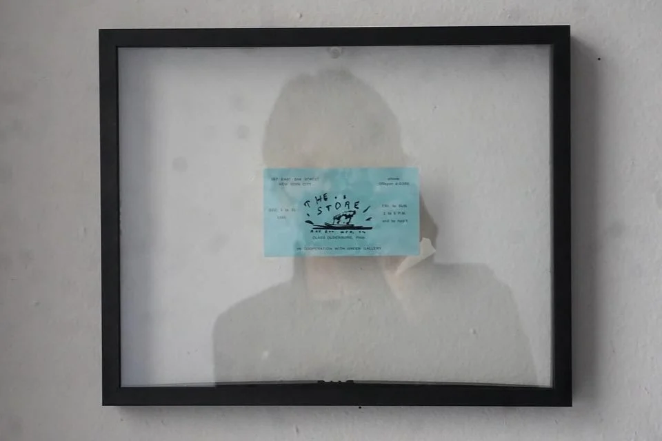 Claes Oldenburg&rsquo;s The Store Card (C.O. TSC)
From the publication, &ldquo;Claes Oldenburg&rsquo;s Store Days&rdquo; 
Found 8/3/24 

C2tM - 2024