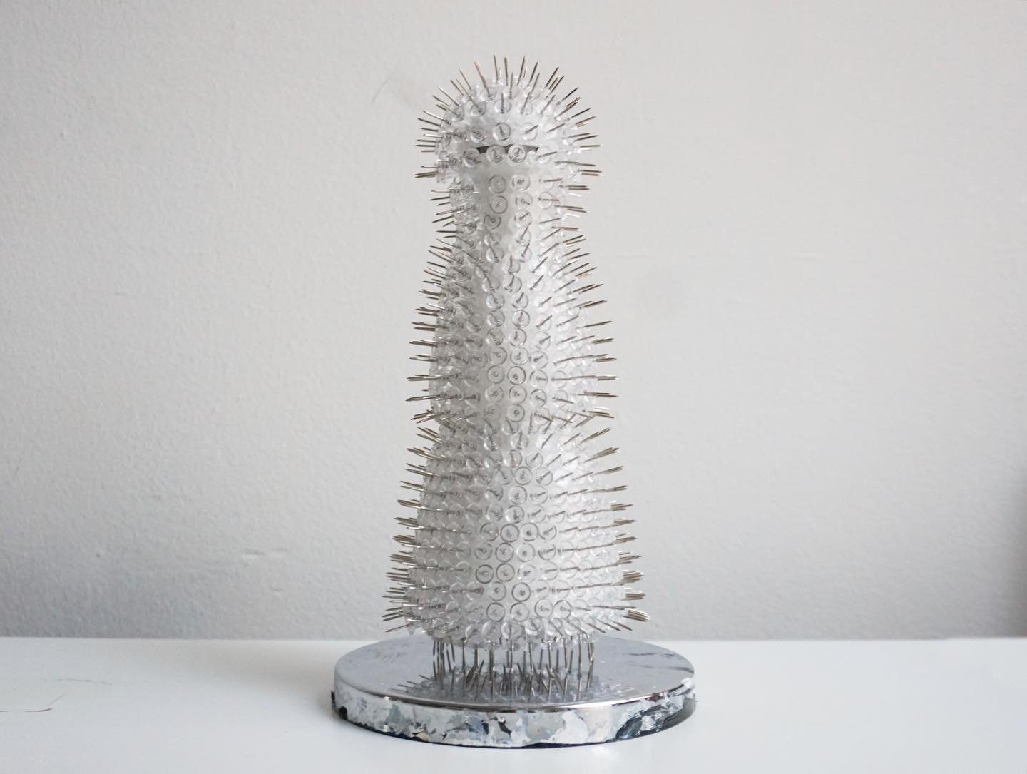 Snowman 

E6000 + 800 pushpins + Casa Azul Bottle 
2024

Objects of Mass Destruction