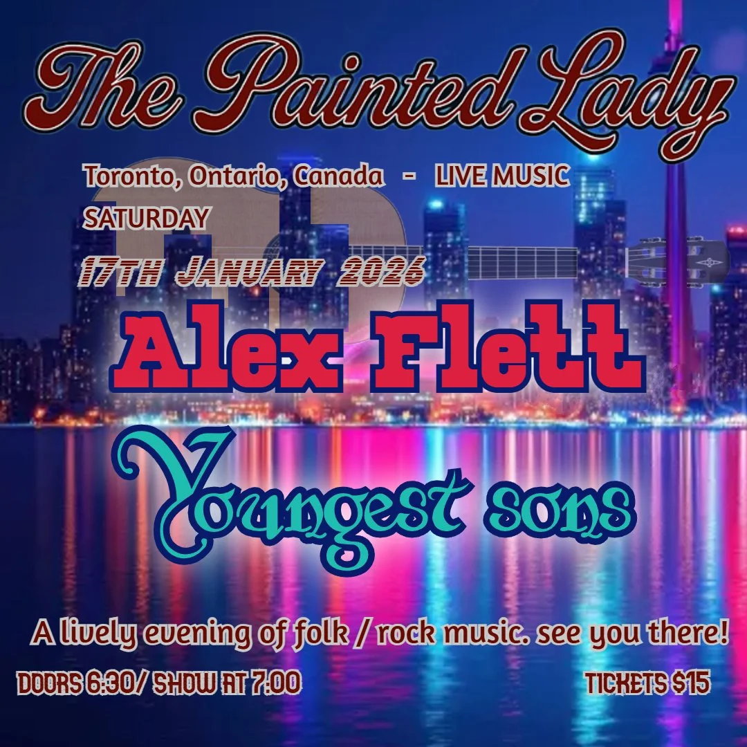 Paul Blackman and the Youngest Sons, and international touring act Alex Flett