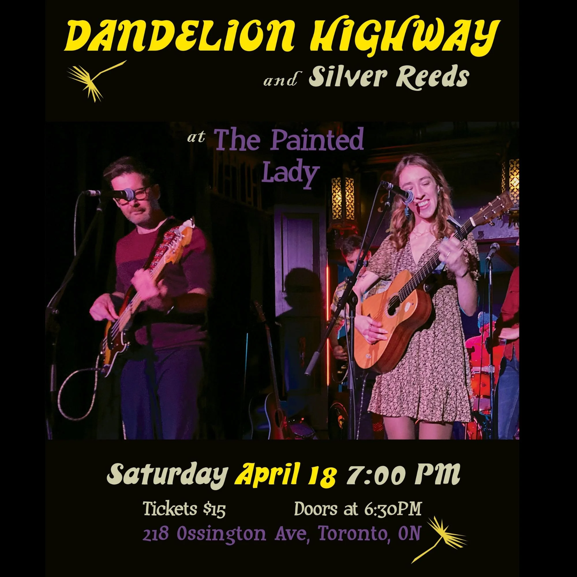 Dandelion Highway with Silver Reeds