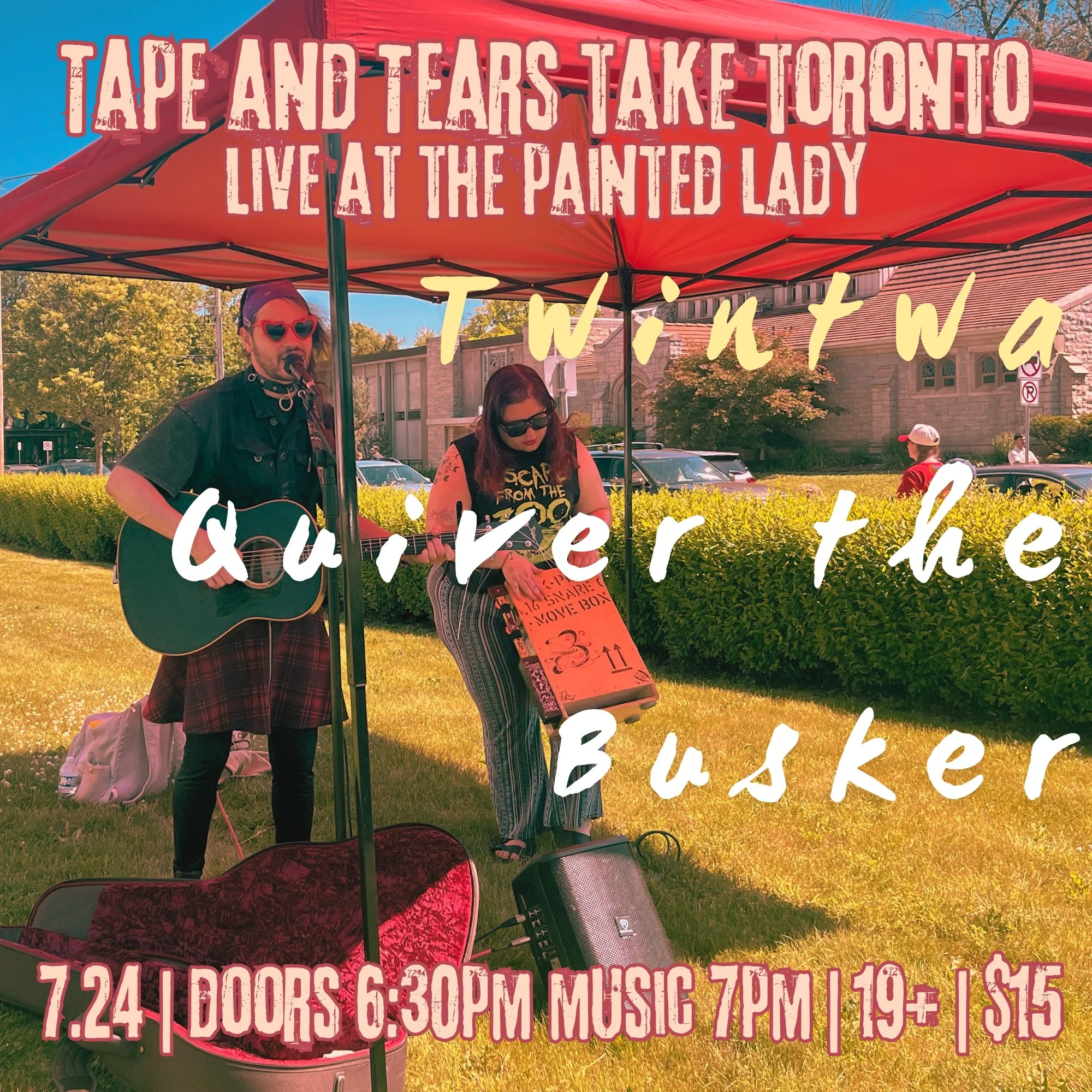  Tape and Tears with Twinta, Quiver the Busker