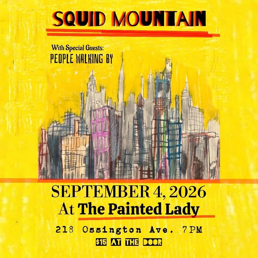  Squid Mountain and People Walking By
