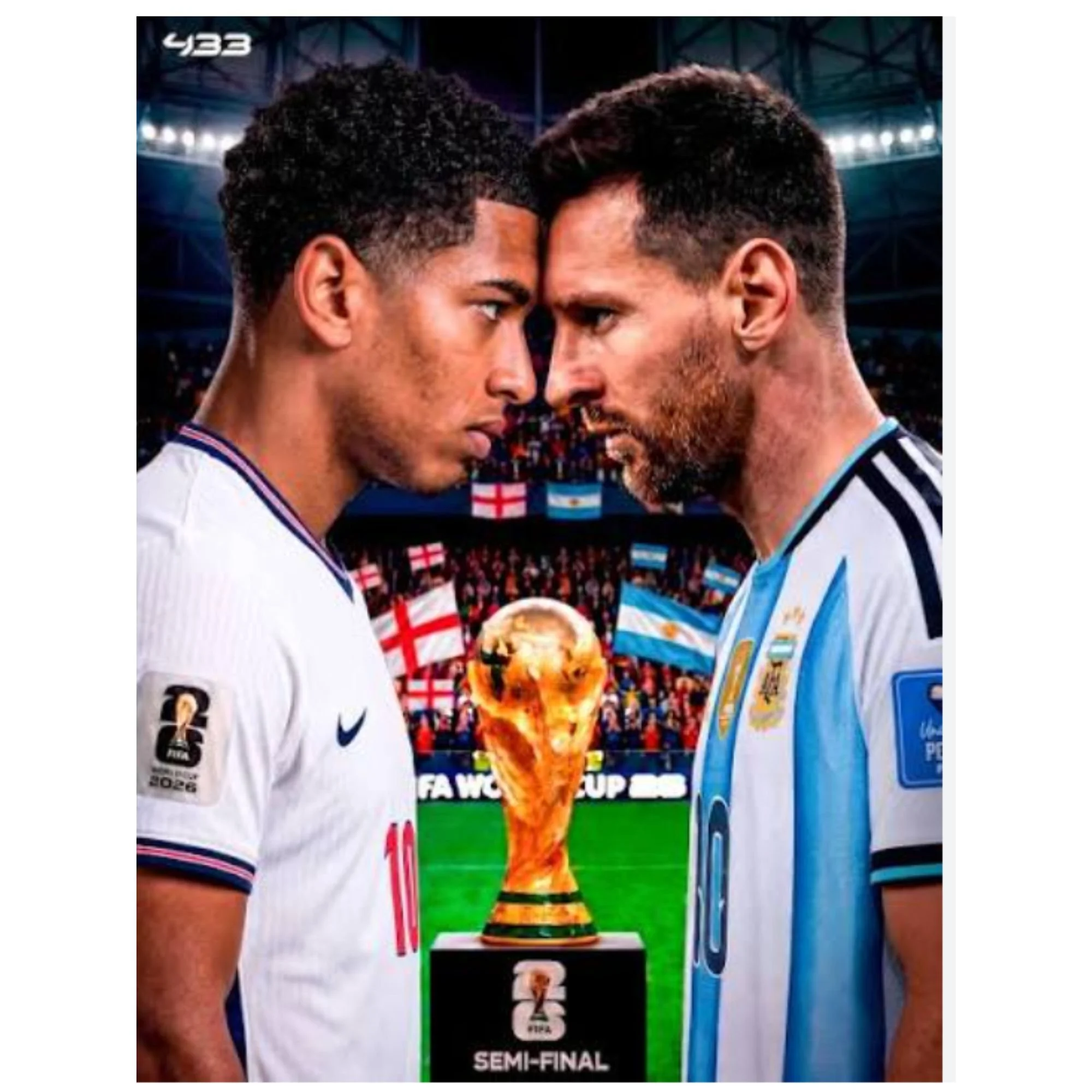 ⚽ FIFA Semi-Final: England vs. Argentina • 3PM