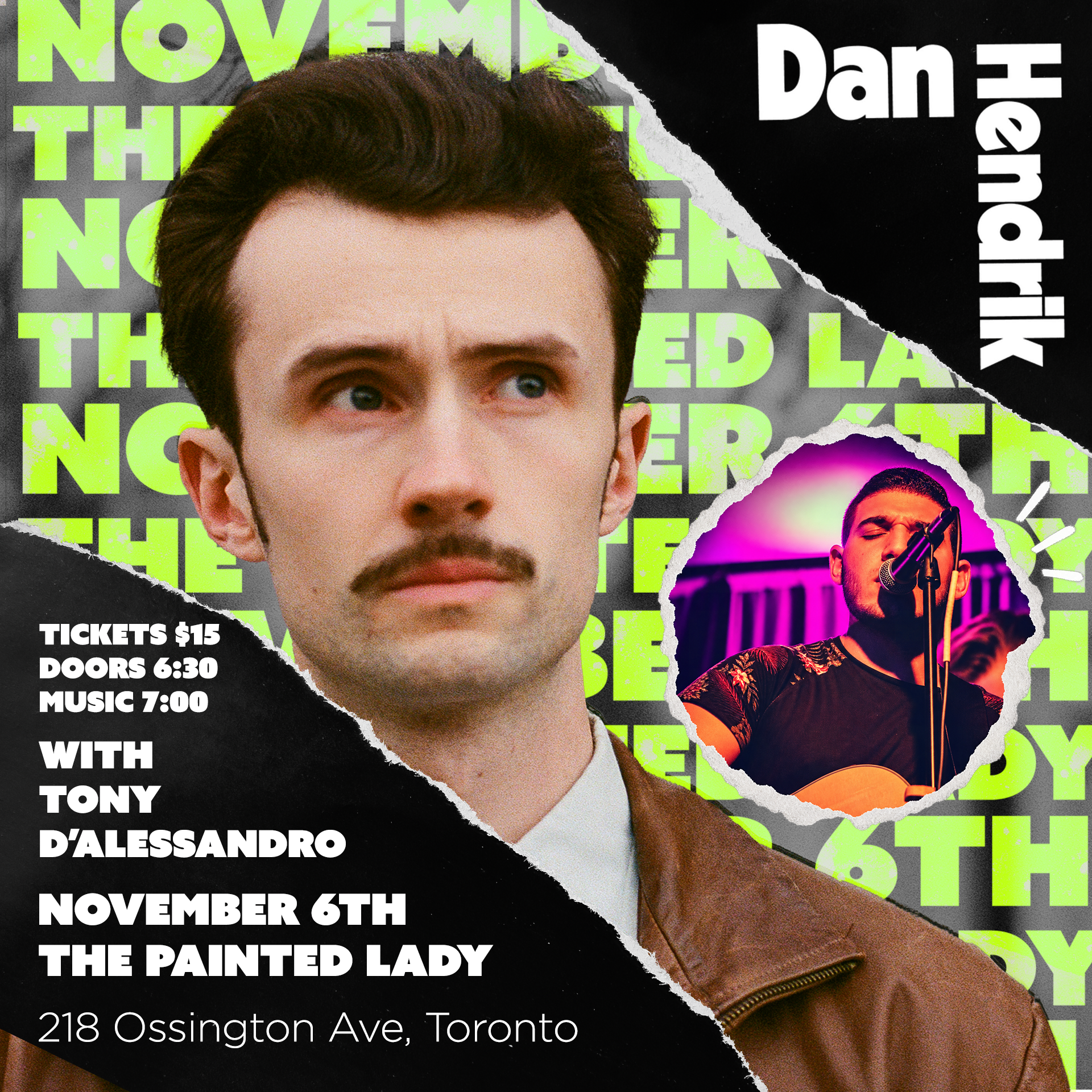Dan Hendrik live at The Painted Lady w/ Tony D'Alessandro