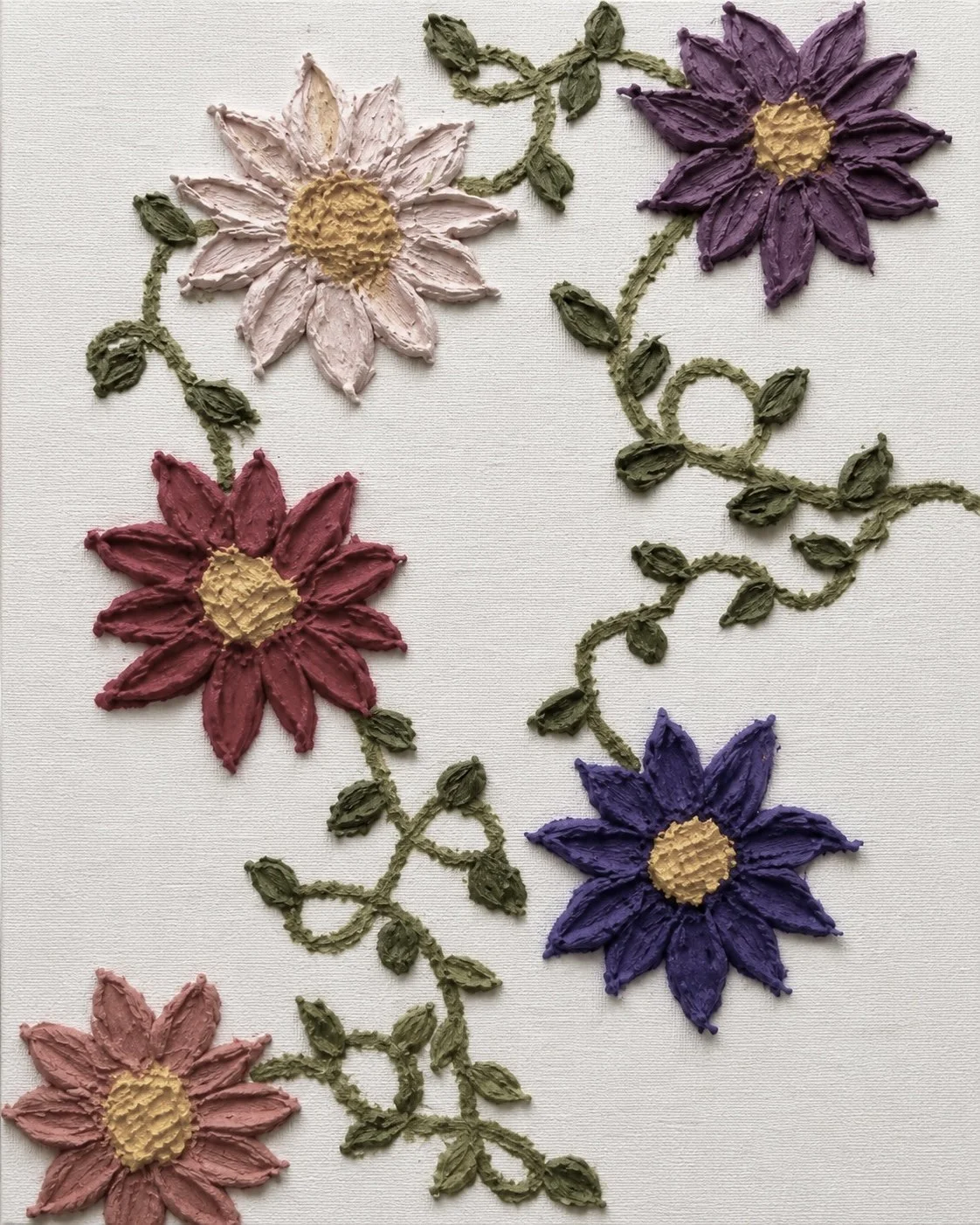 One-of-a-Kind Original Textured Paintings