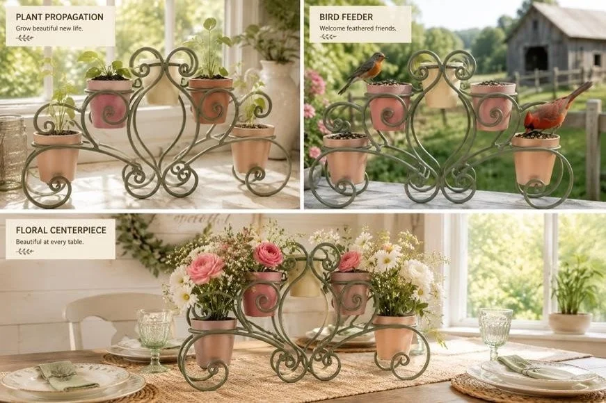Garden Grace - Convertible Propagation Station, Bird Feeder & Floral Centerpiece