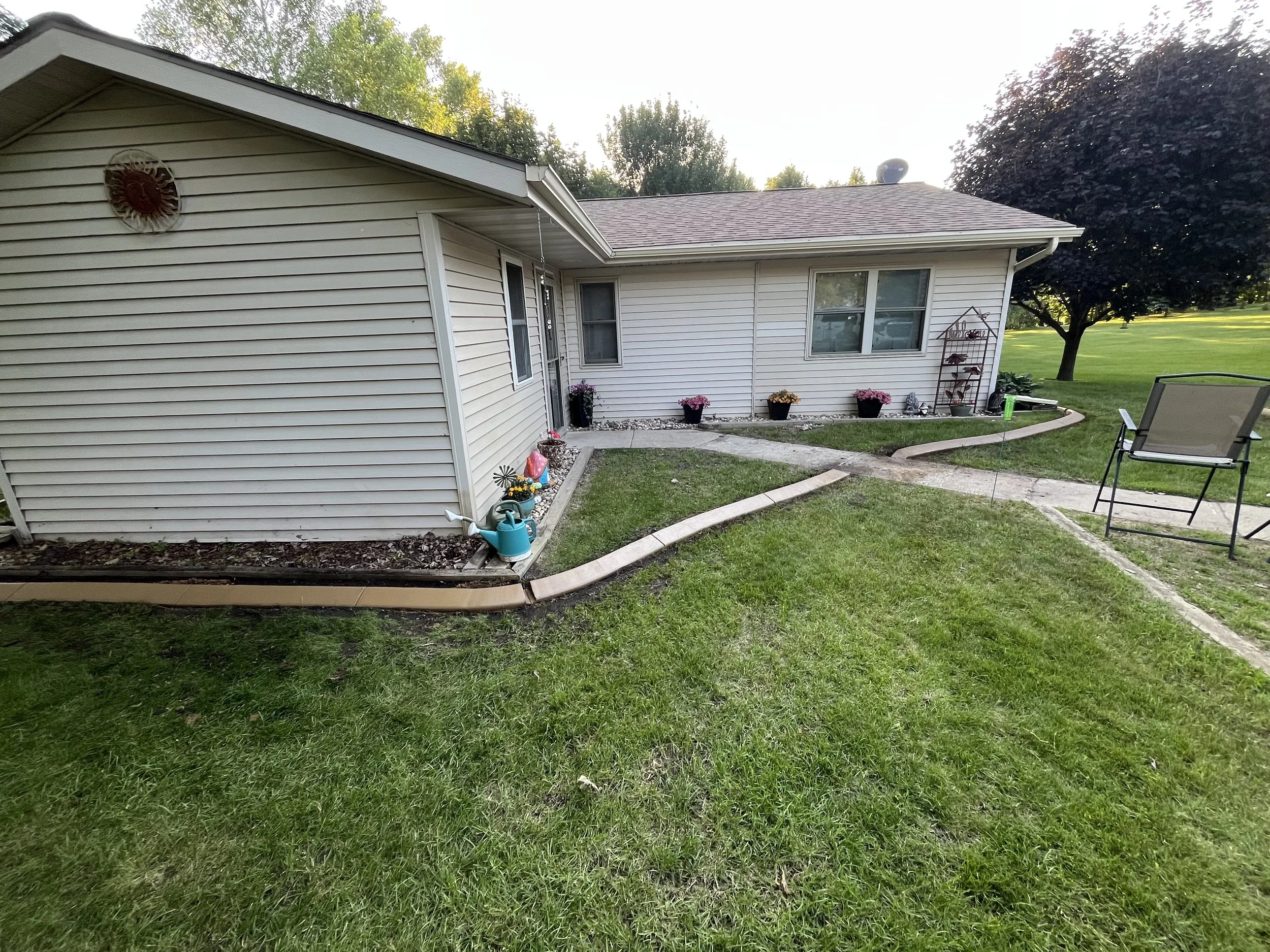 Concrete Landscape Edging in Lakes Area Minnesota