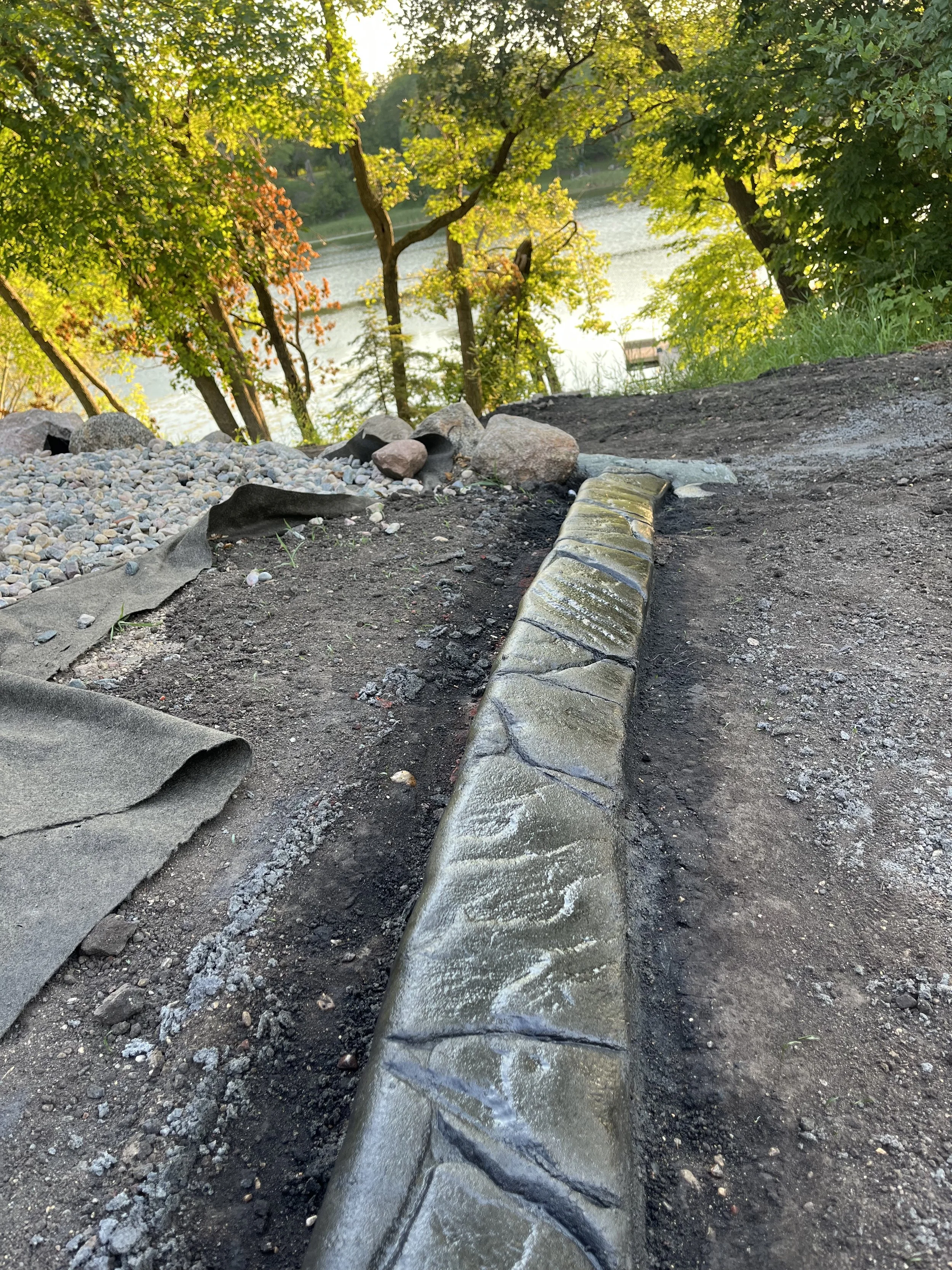 North Shore Slate Custom Concrete Edging