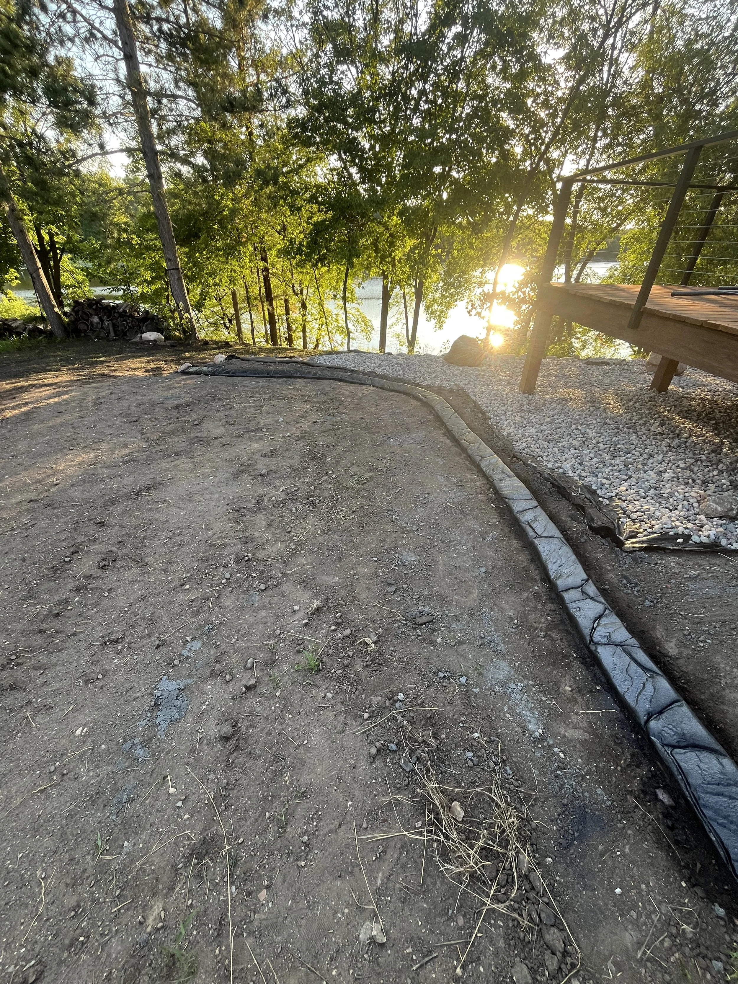 Concrete Landscape Curbing in Lakes Area Minnesota