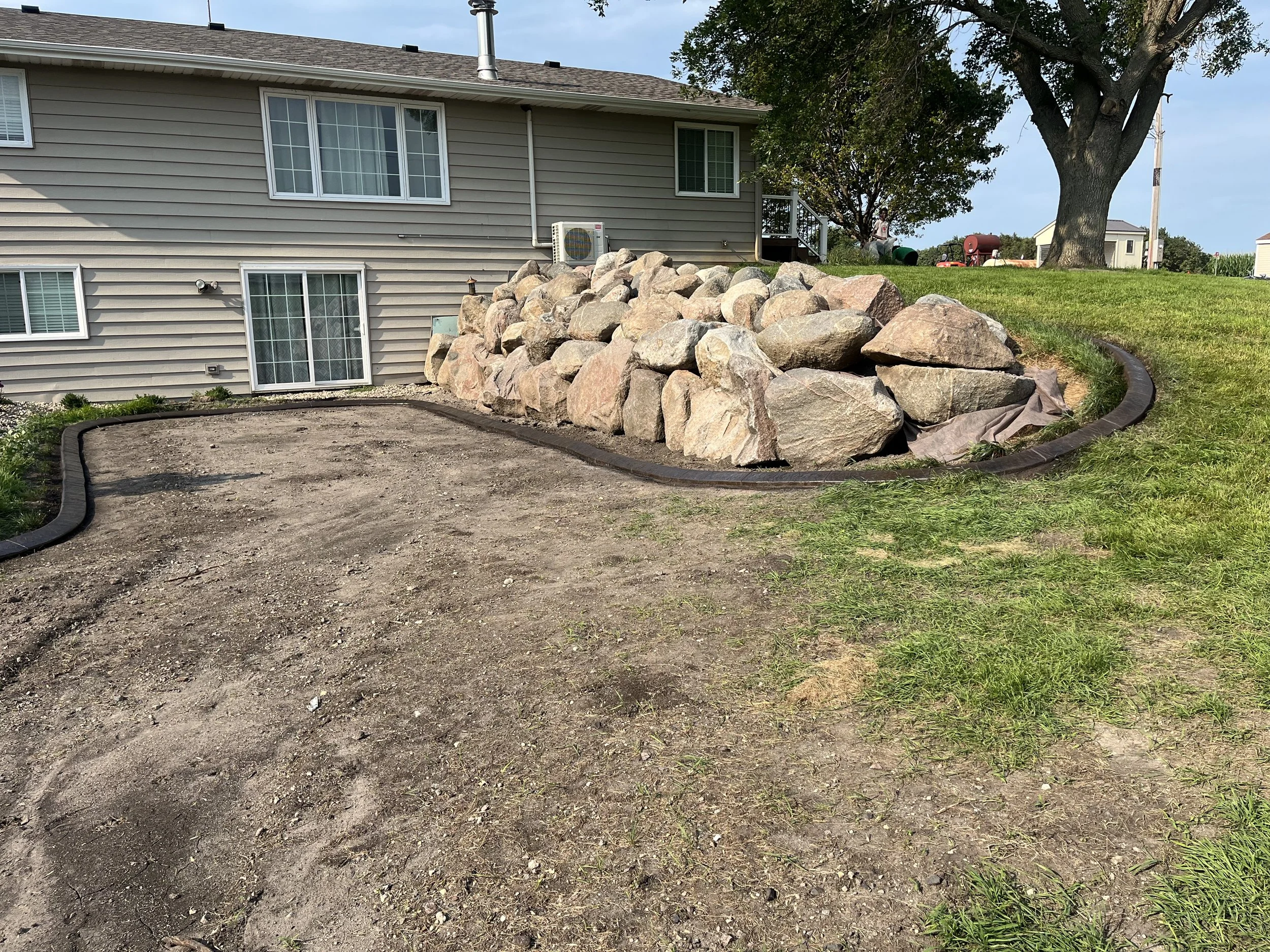 Custom Concrete Landscape Boarder