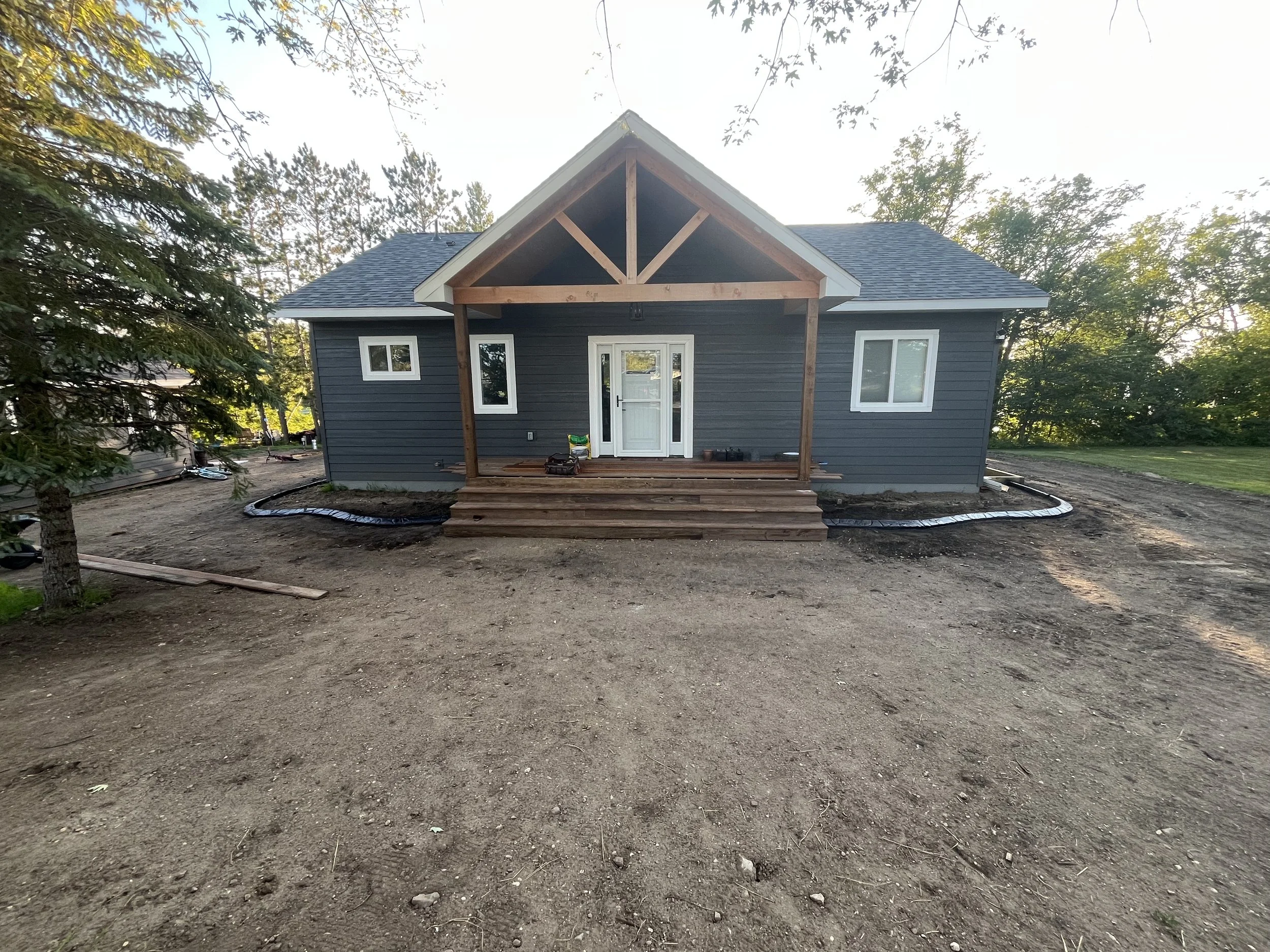 New Construction Custom Concrete Landscape Edging