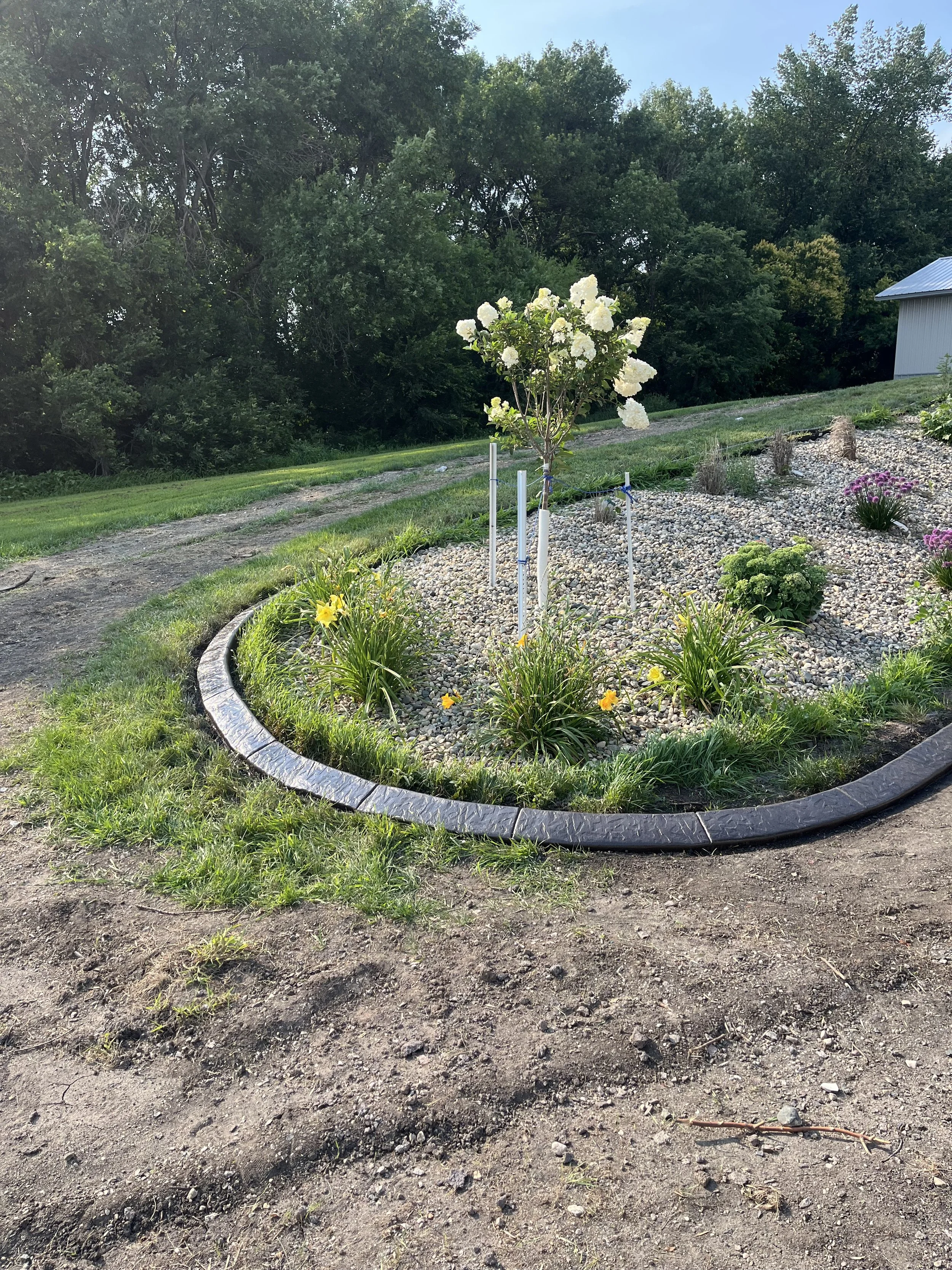 Beautiful Custom Landscape Edging in Central Minnesota