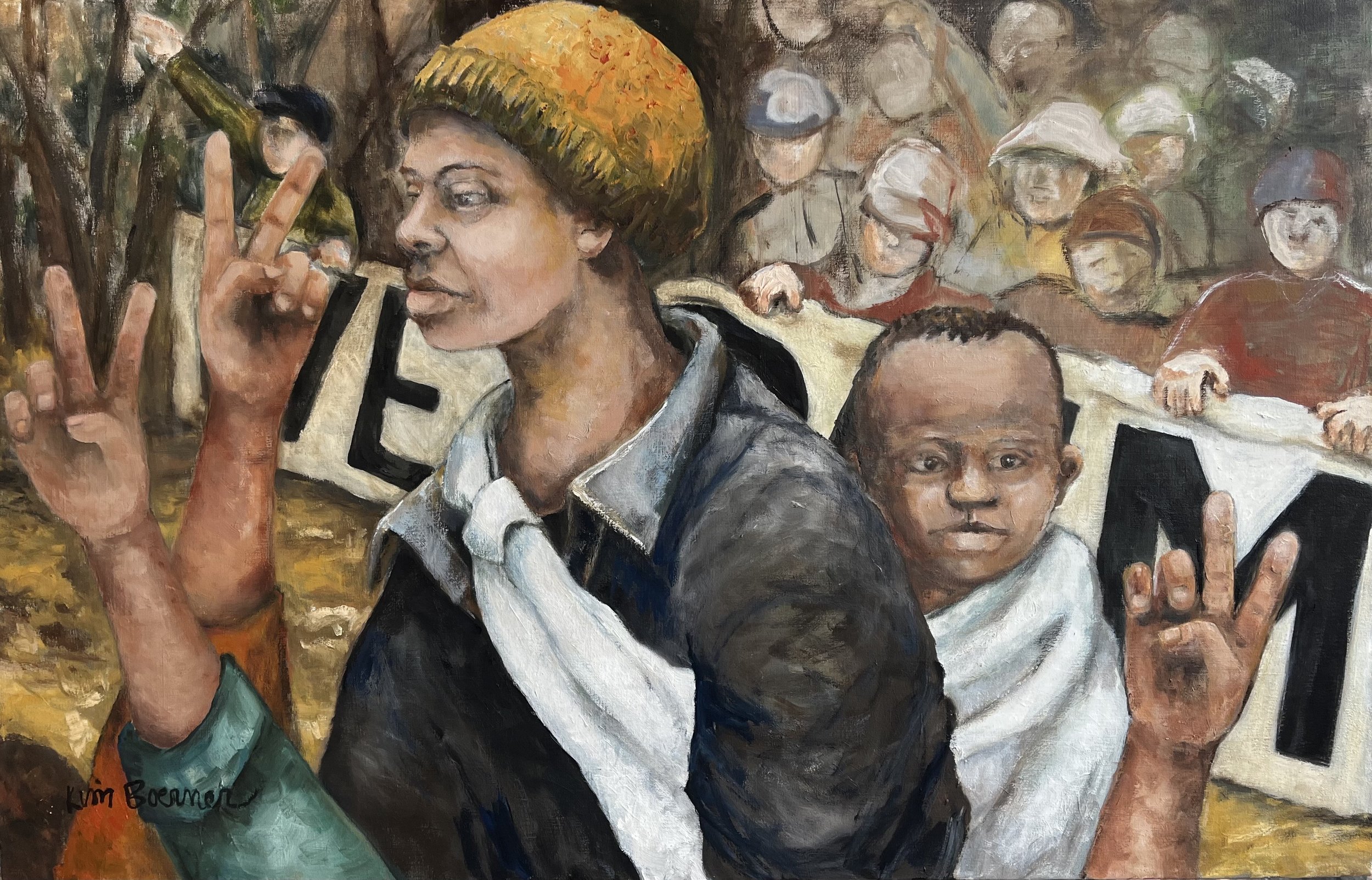 We Demand - Oil On Canvas - 38.75 x 25 - 2023