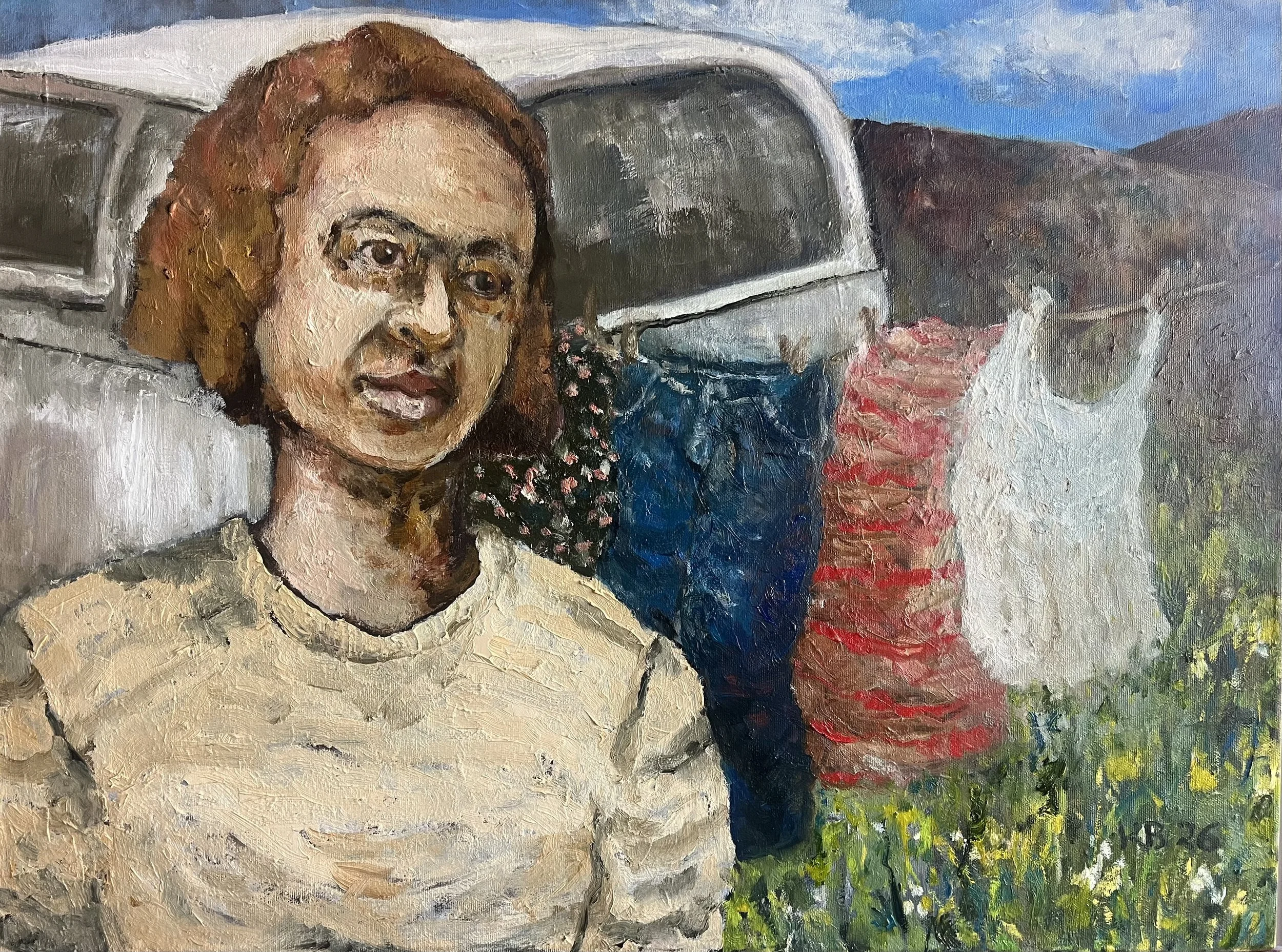 After Ten Years I Left Him, Oil on Canvas, 2026, 24" by 18"