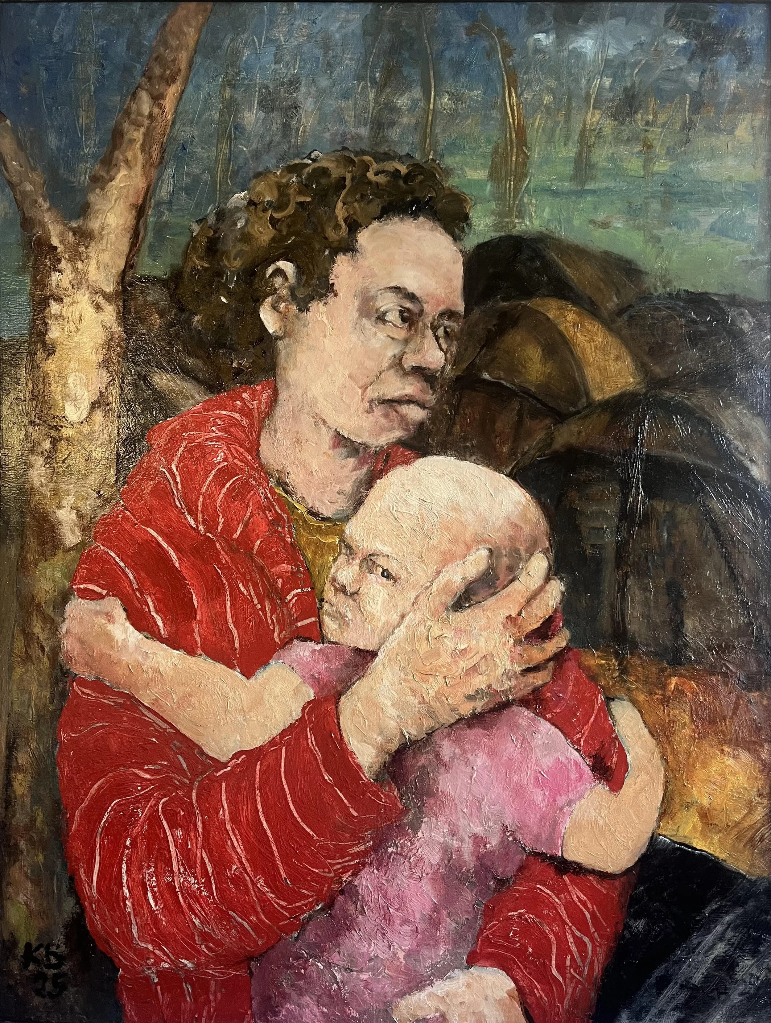 Sunset--No Tents Left,
Oil on Board, 2025, 24" by 32"