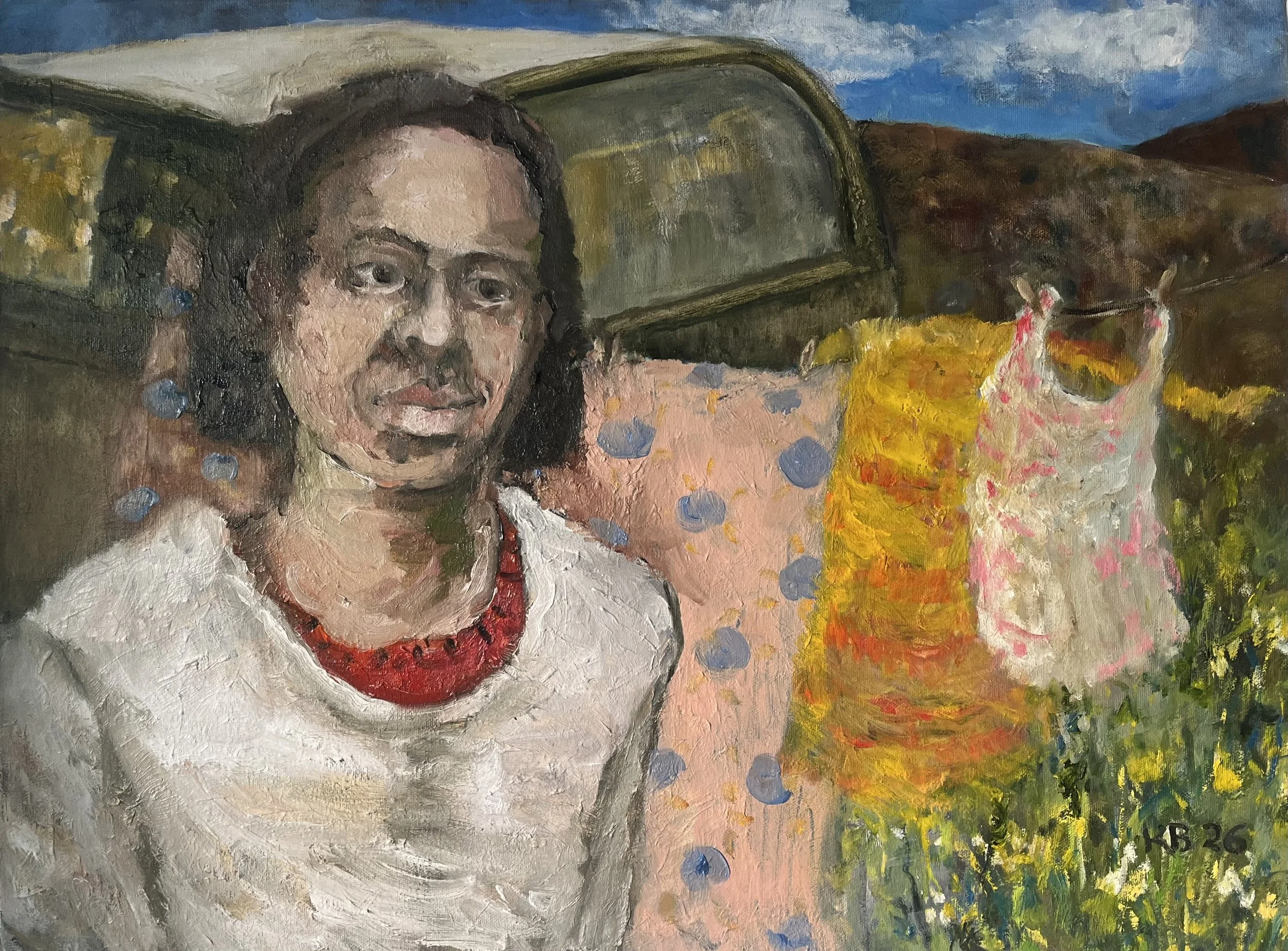 After Ten Years I Left Him, Oil on Canvas, 2026, 24" by 18"