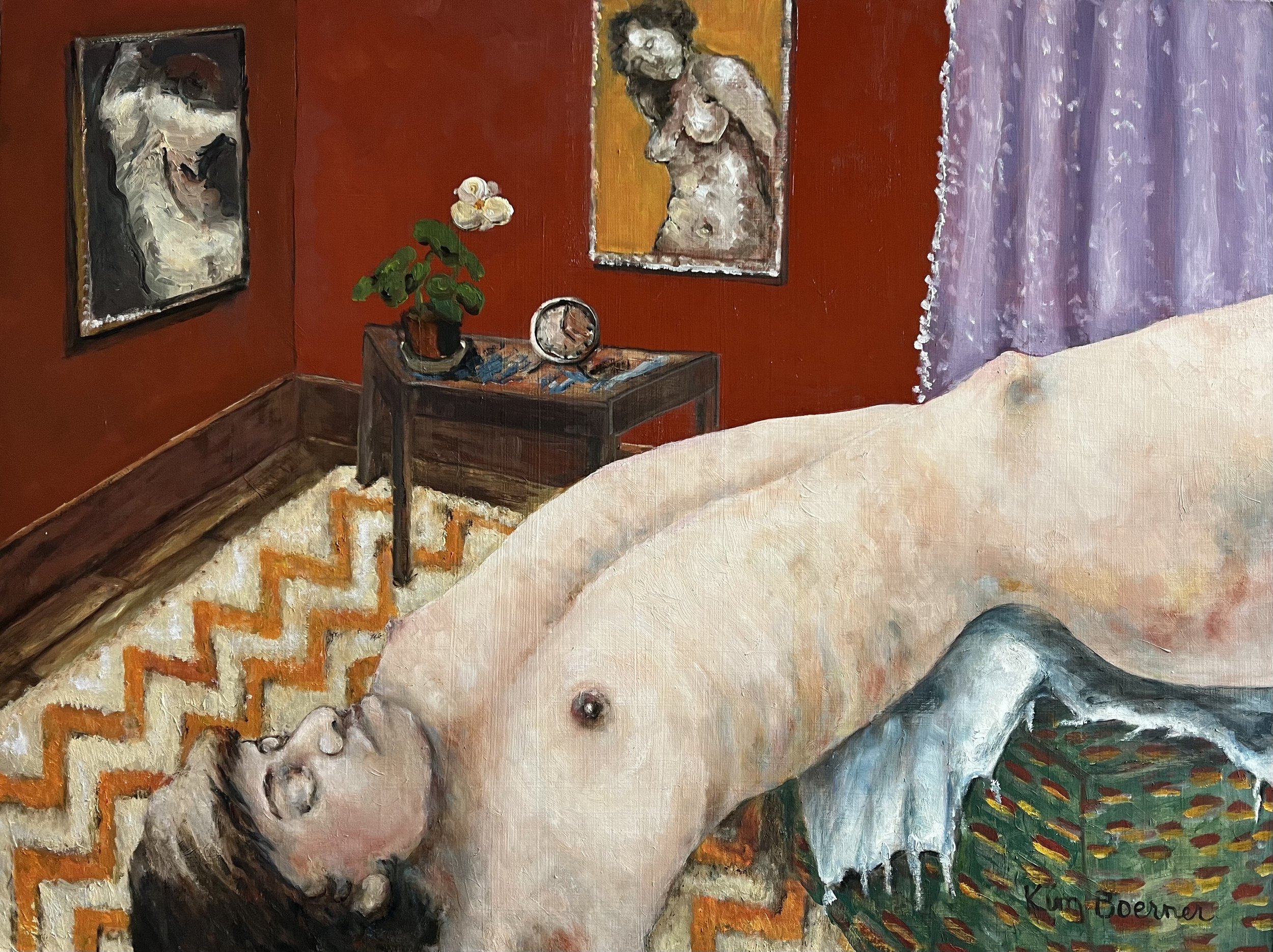 Homage To The Artist's Model - Oil On Board - 32 x 24 - 2024
