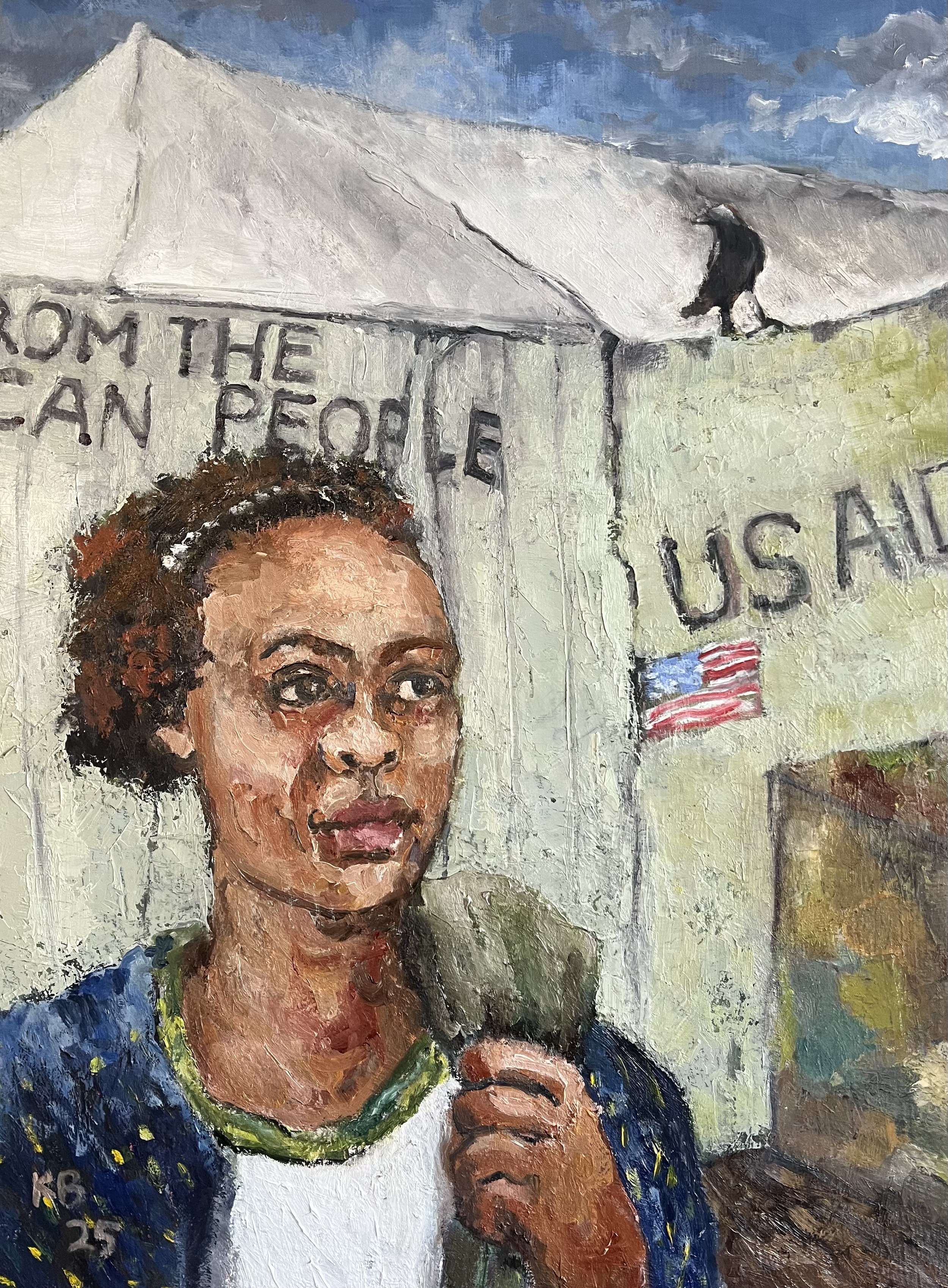 How Much Do We Have To Pay - Oil On Board - 18 x 24 - 2025