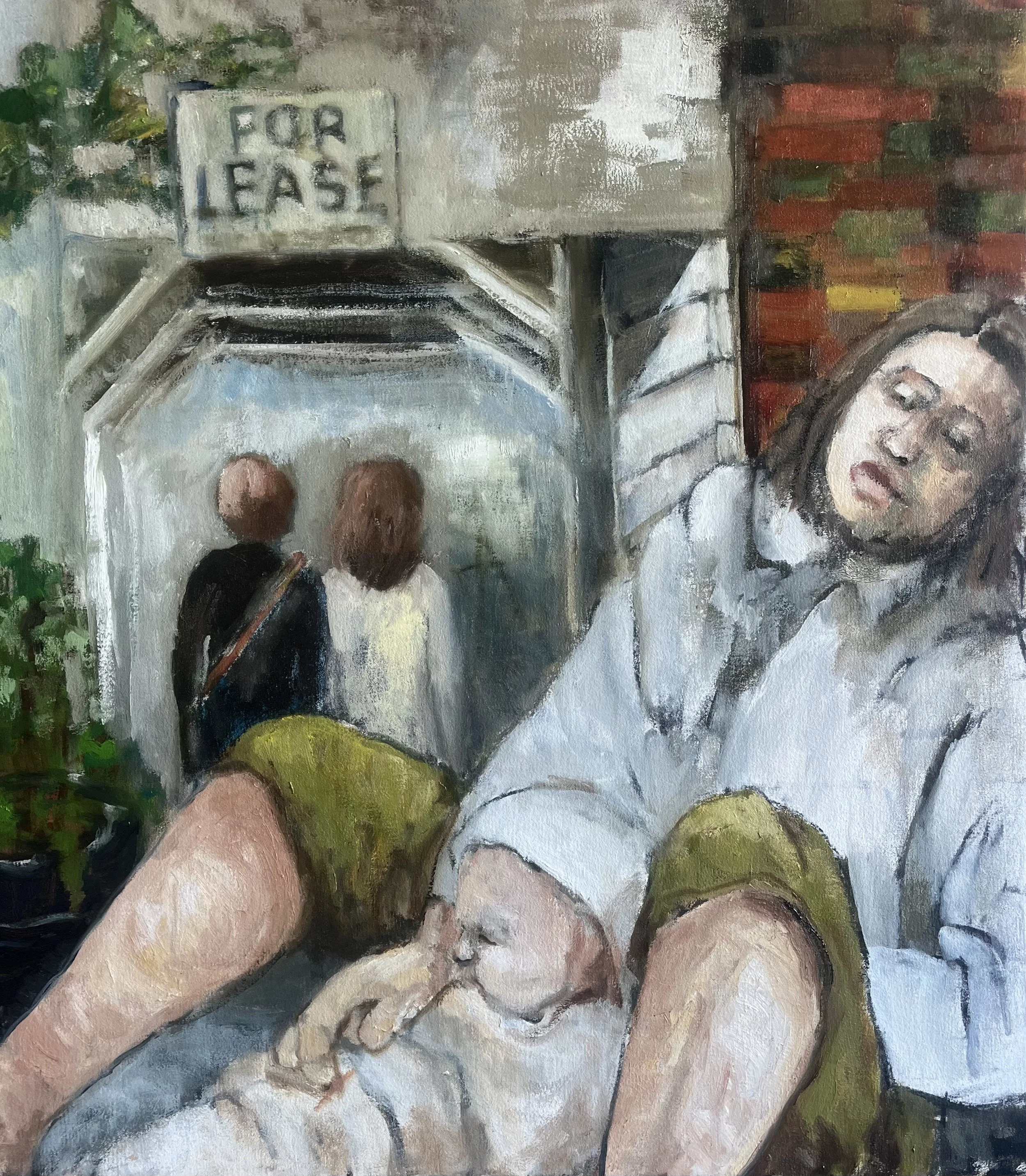 Scaffolding, 
Oil on Canvas, 2026,
22" by 28"
