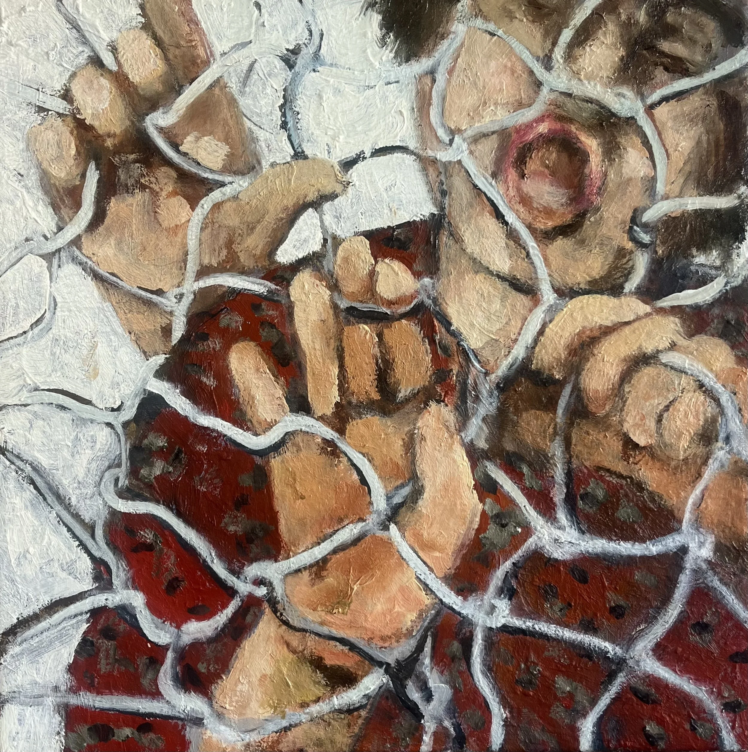 Fences are Real,
Oil on Canvas, 2026,
11" by 11"