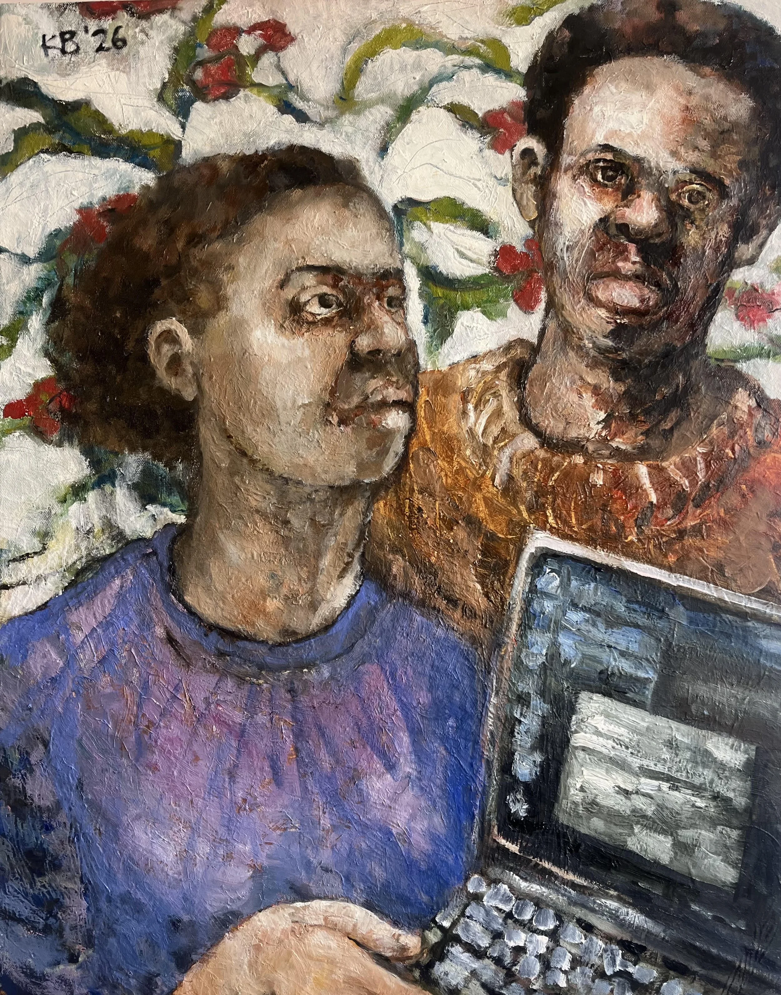 I Need to Know the Provenance of Your Words, Oil on Canvas, 2026, 22" by 28"
