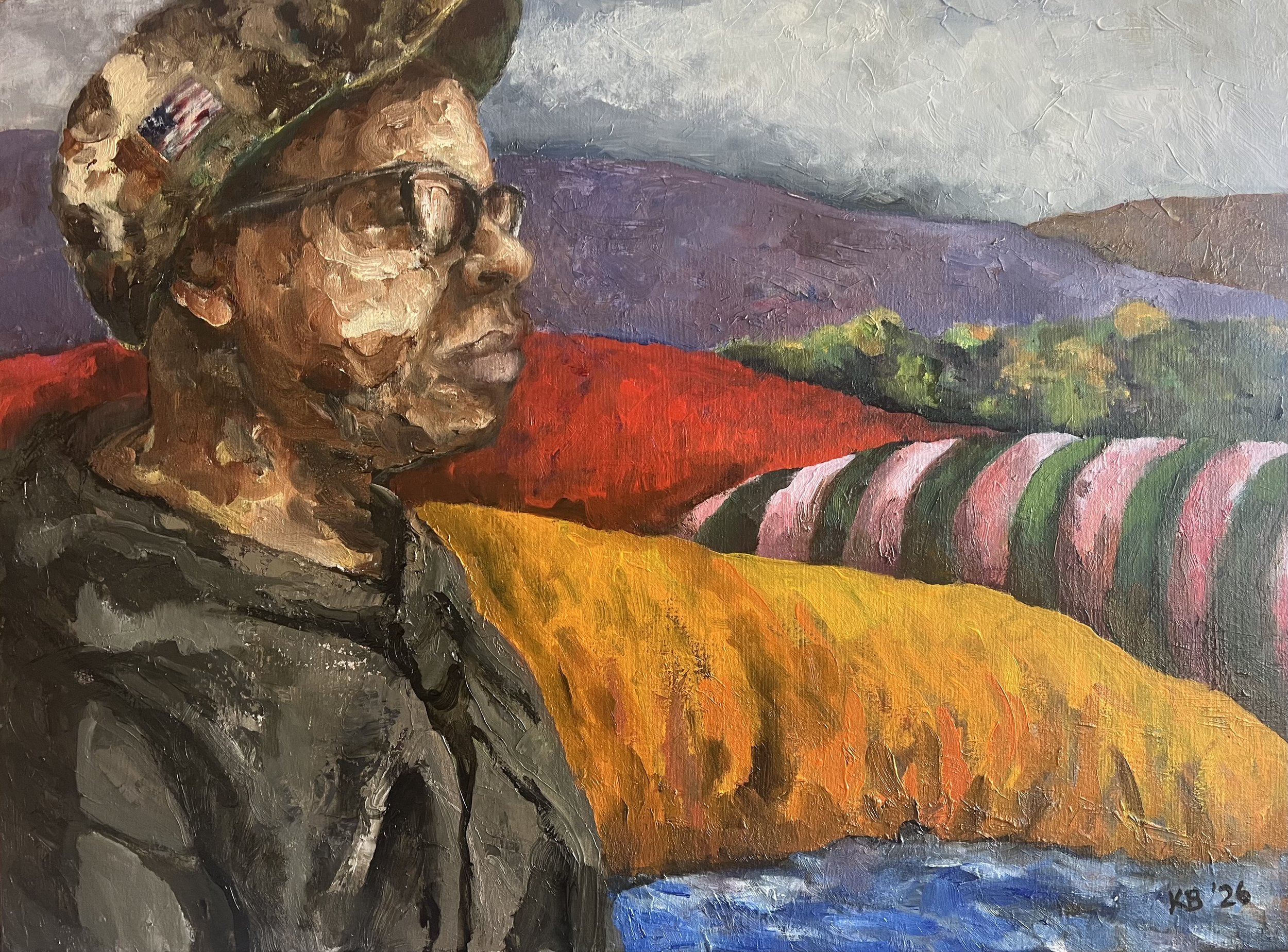 This Land is Mine, Oil on Canvas, 2026, 24" by 18"