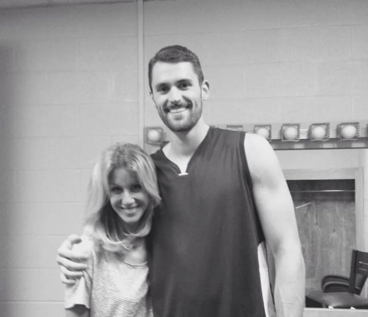 Kevin Love and Bridget Gilfeather makeup and hair.