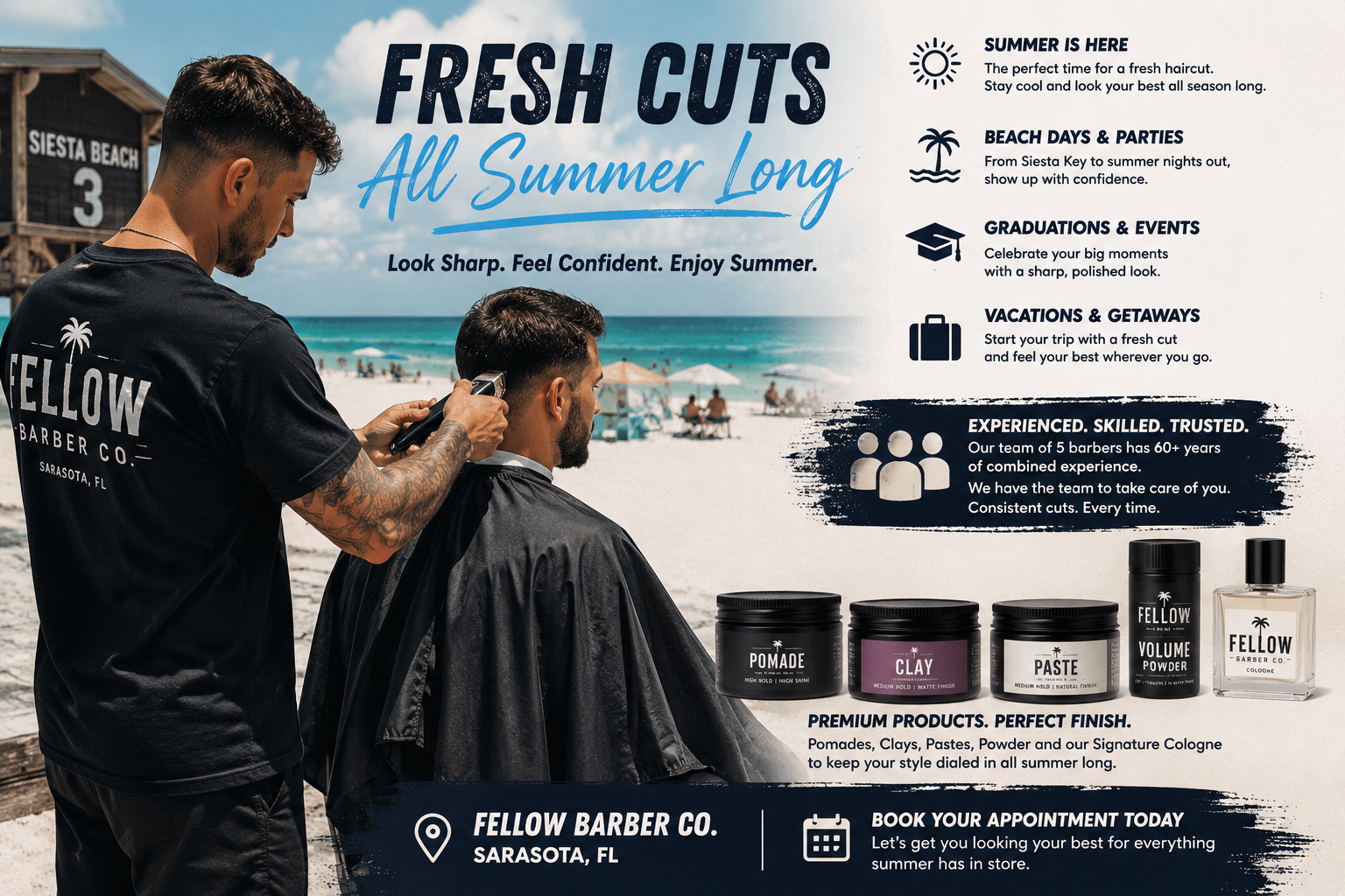Summer Haircuts in Sarasota: Get Fresh for Beach Days, Vacations &amp; Special Events