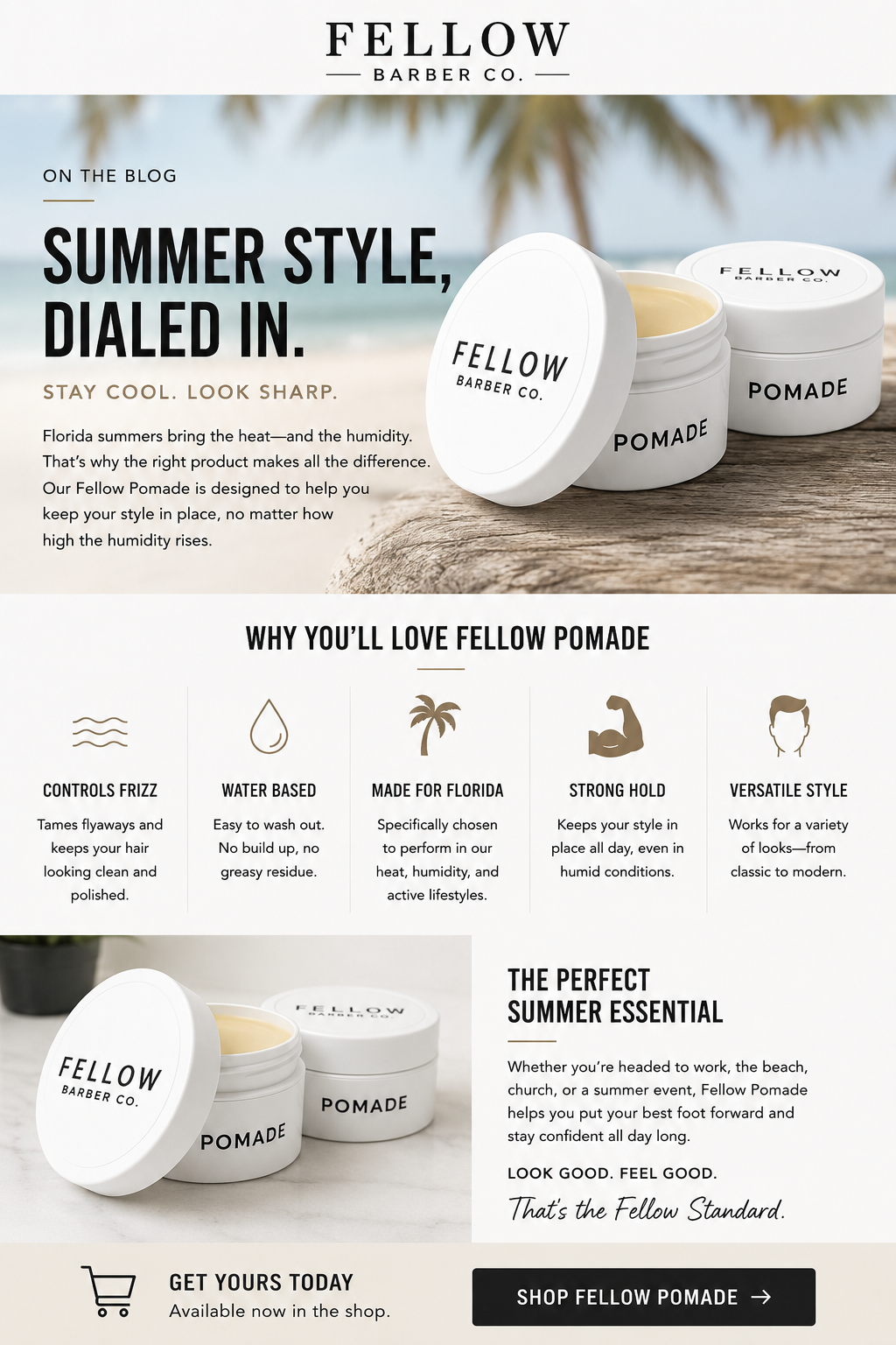 The Best Pomade for Florida Summers: Keep Your Hair Looking Sharp Despite the Heat and Humidity