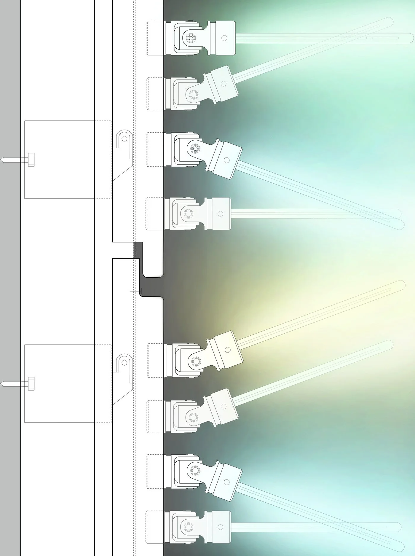 NEBULA – transformabilna zidna lampa

Koncept: Transformabilnost objekta i atmosfere u interijeru, inspirirana kozmičkim promjenama,

Beograd, Srbija, 2019.

Samostalni dizajn