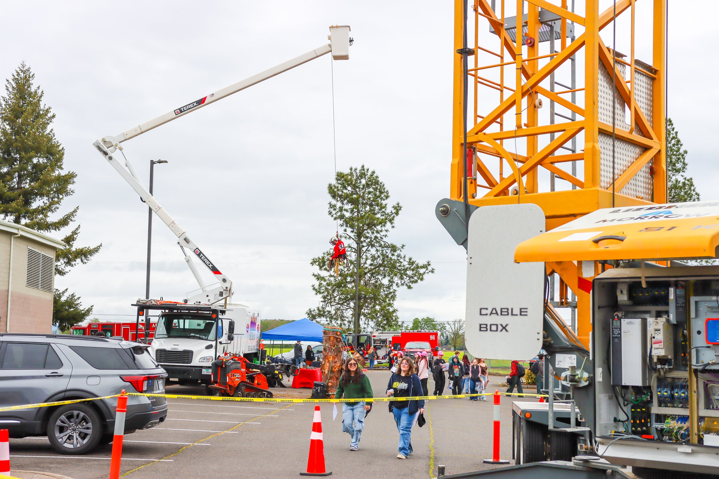 Crane at Career Fair
