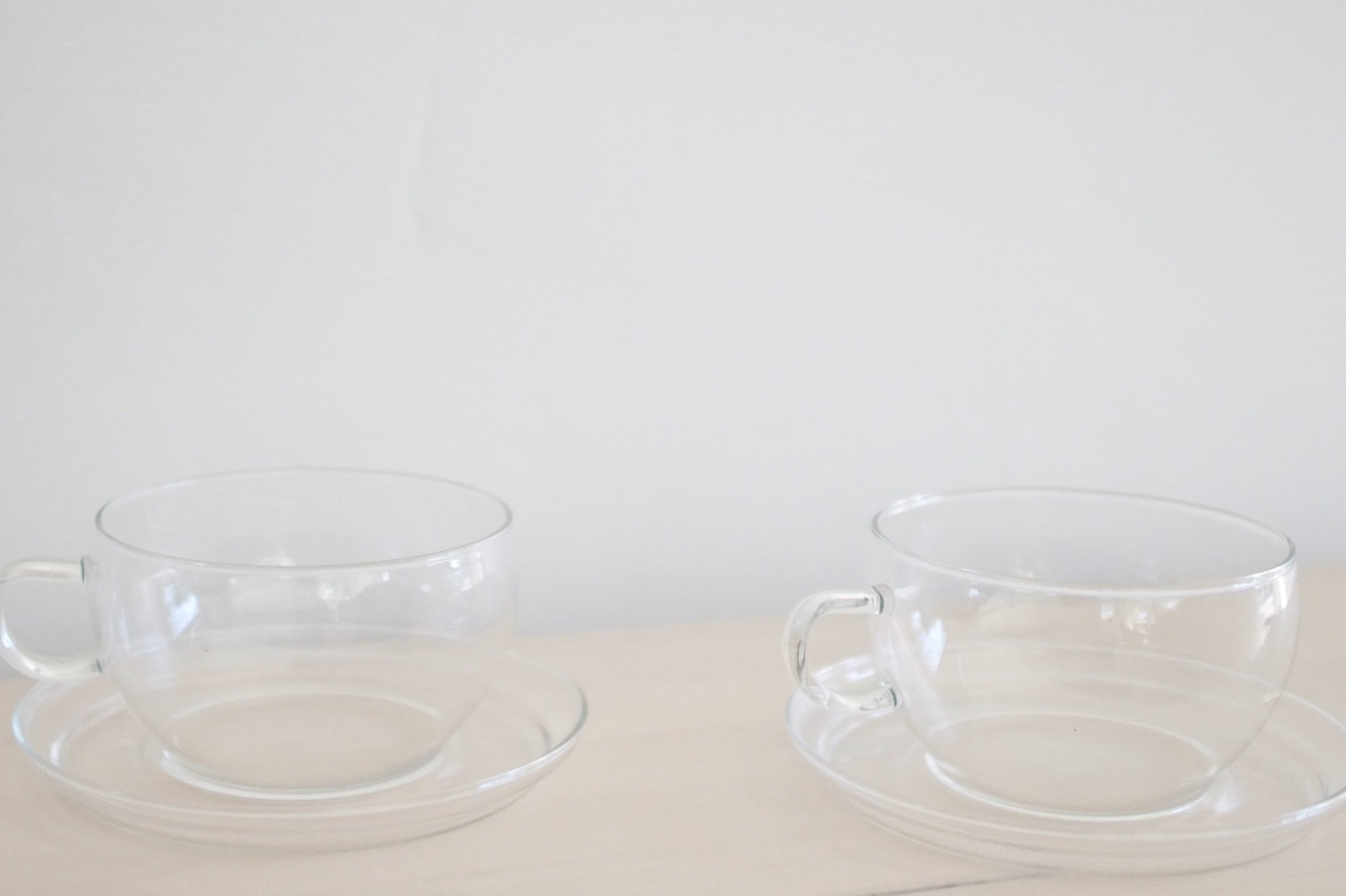 Minimal Glass Tea Cups