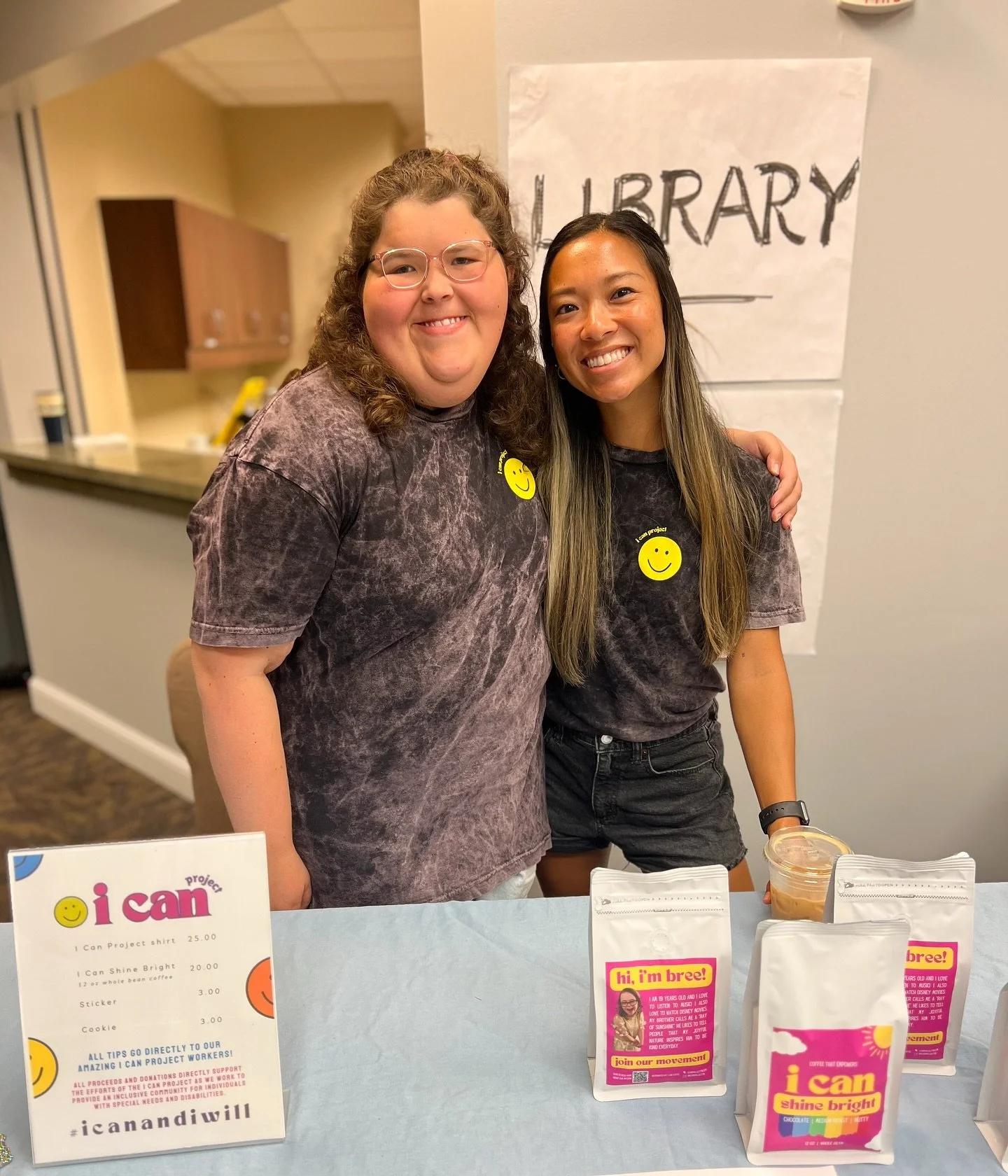 THANK YOU to everyone who stopped by @icanprojecttn to say &ldquo;Hi&rdquo; to sweet Addy who was working the cart today! Whether you purchased a latte, a bag of coffee, a shirt, or a sticker- we appreciate you! 🩷 

We had a blast at the Special Nee