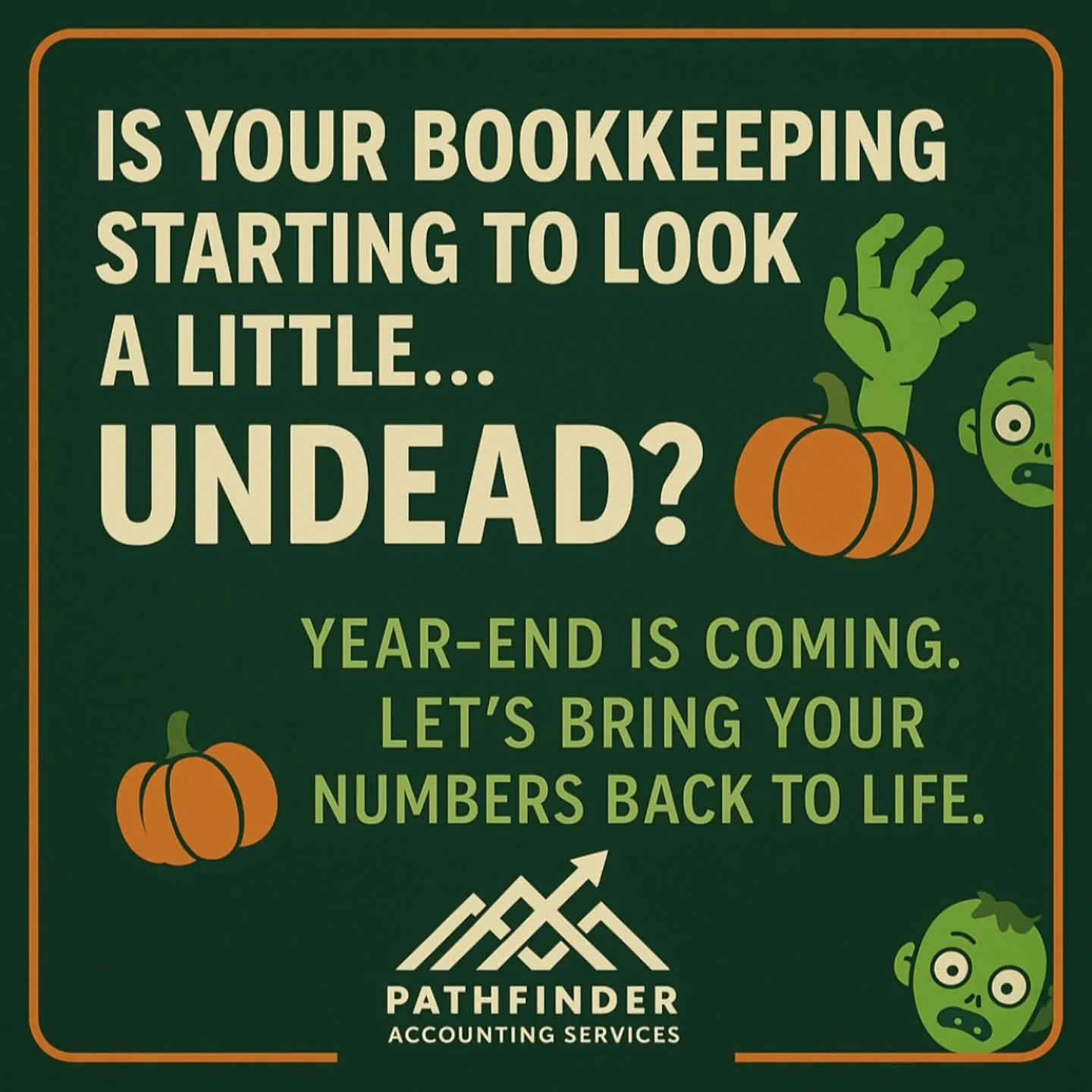 📣 PSA for small business owners:
Year-end is creeping closer, and now&rsquo;s the time to get your books in order before tax season rises from the grave. 💀

Once you&rsquo;ve dusted off the cobwebs, take the Zombie Business Survival Quiz (link in b