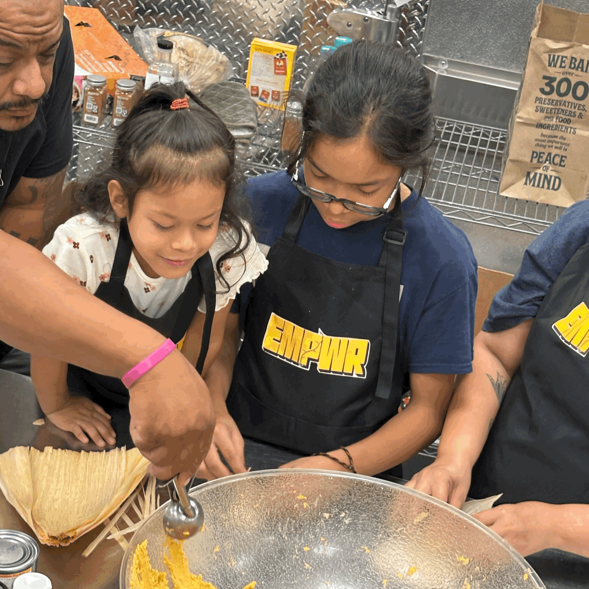 Class 3 Madison: Navajo Tamales with Chef Mario at Madison Elementary